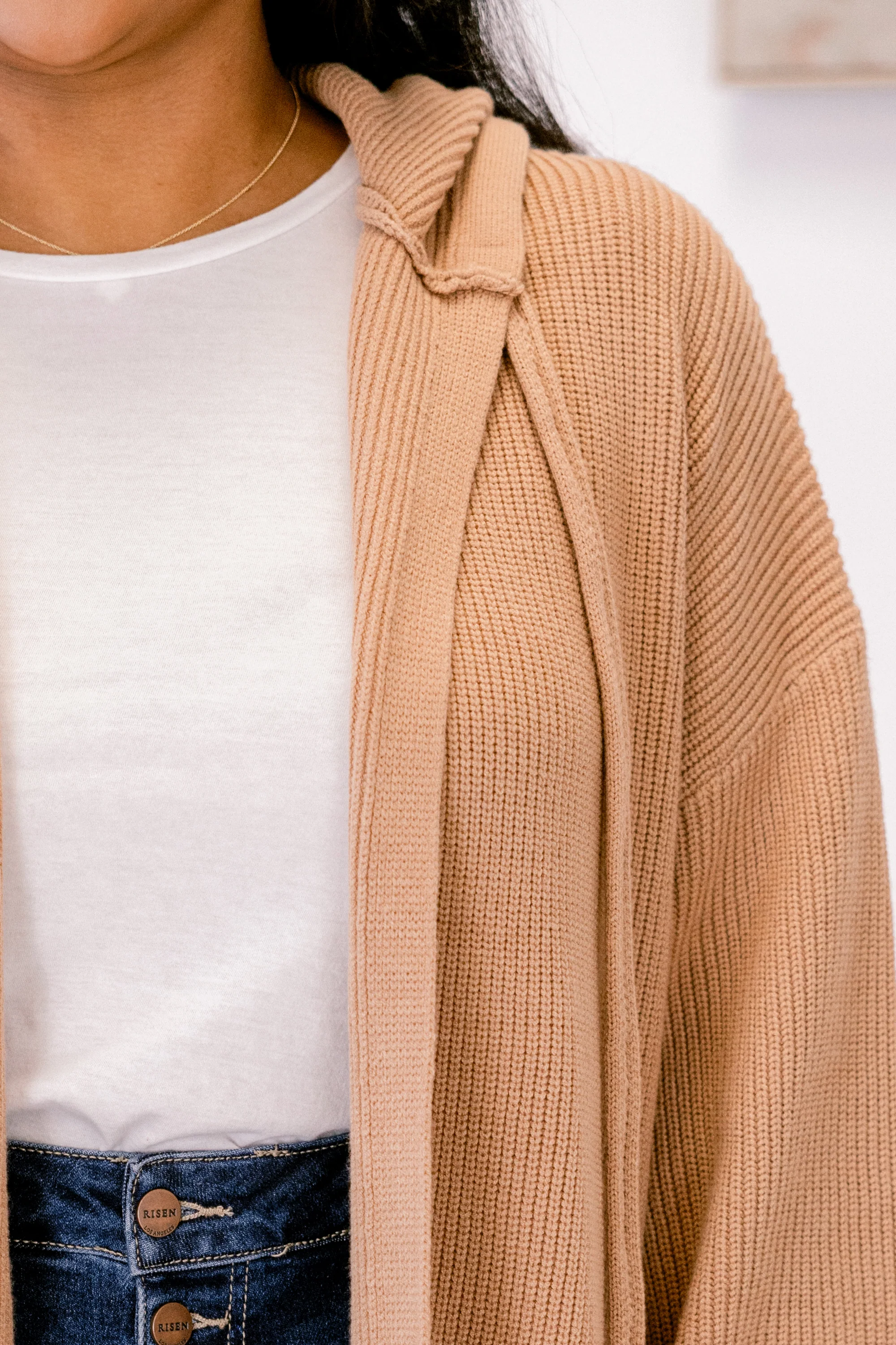 Kind Of Comforting Cardigan, Taupe - Giverhouse