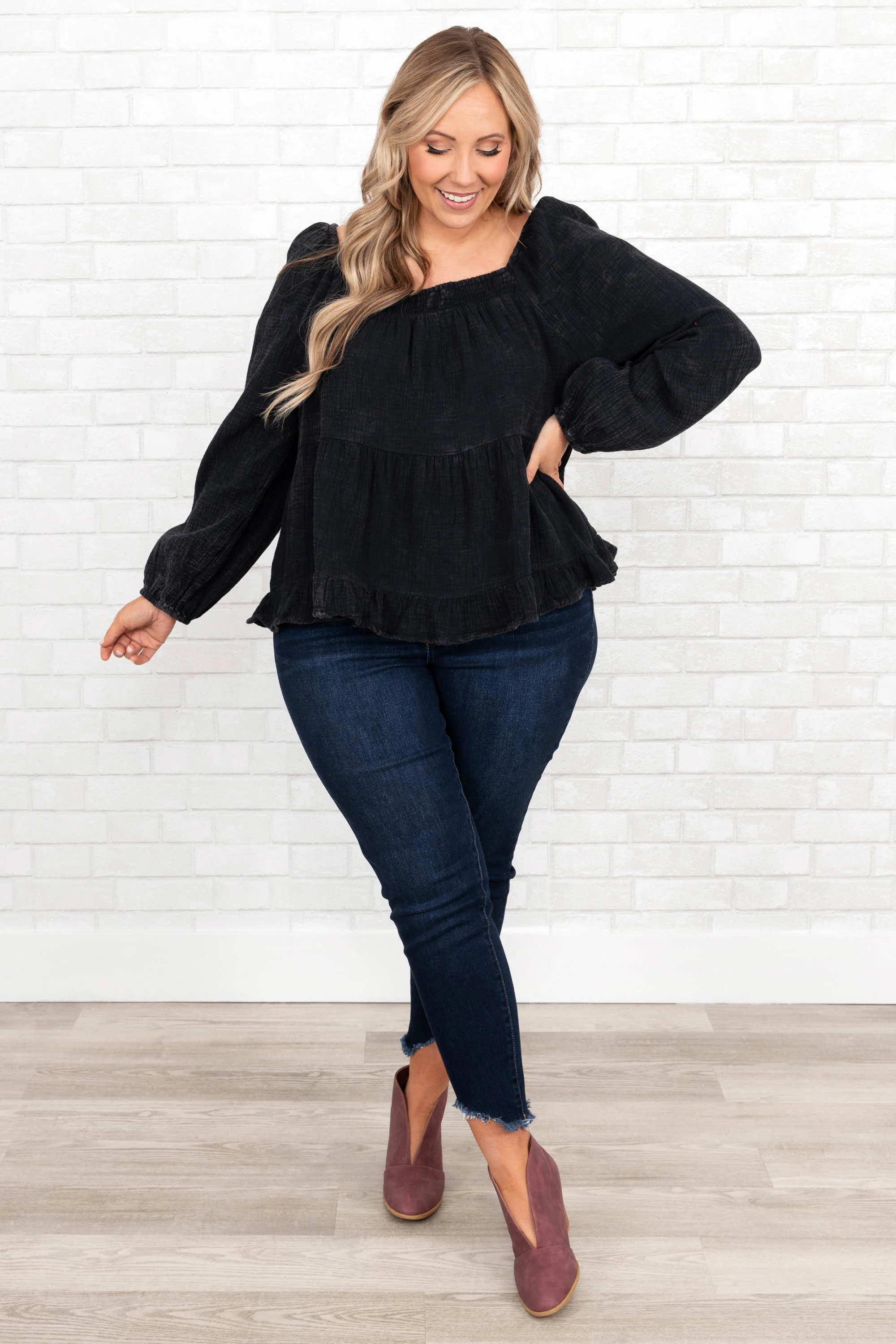 Come Home To Me Top, Black - Giverhouse