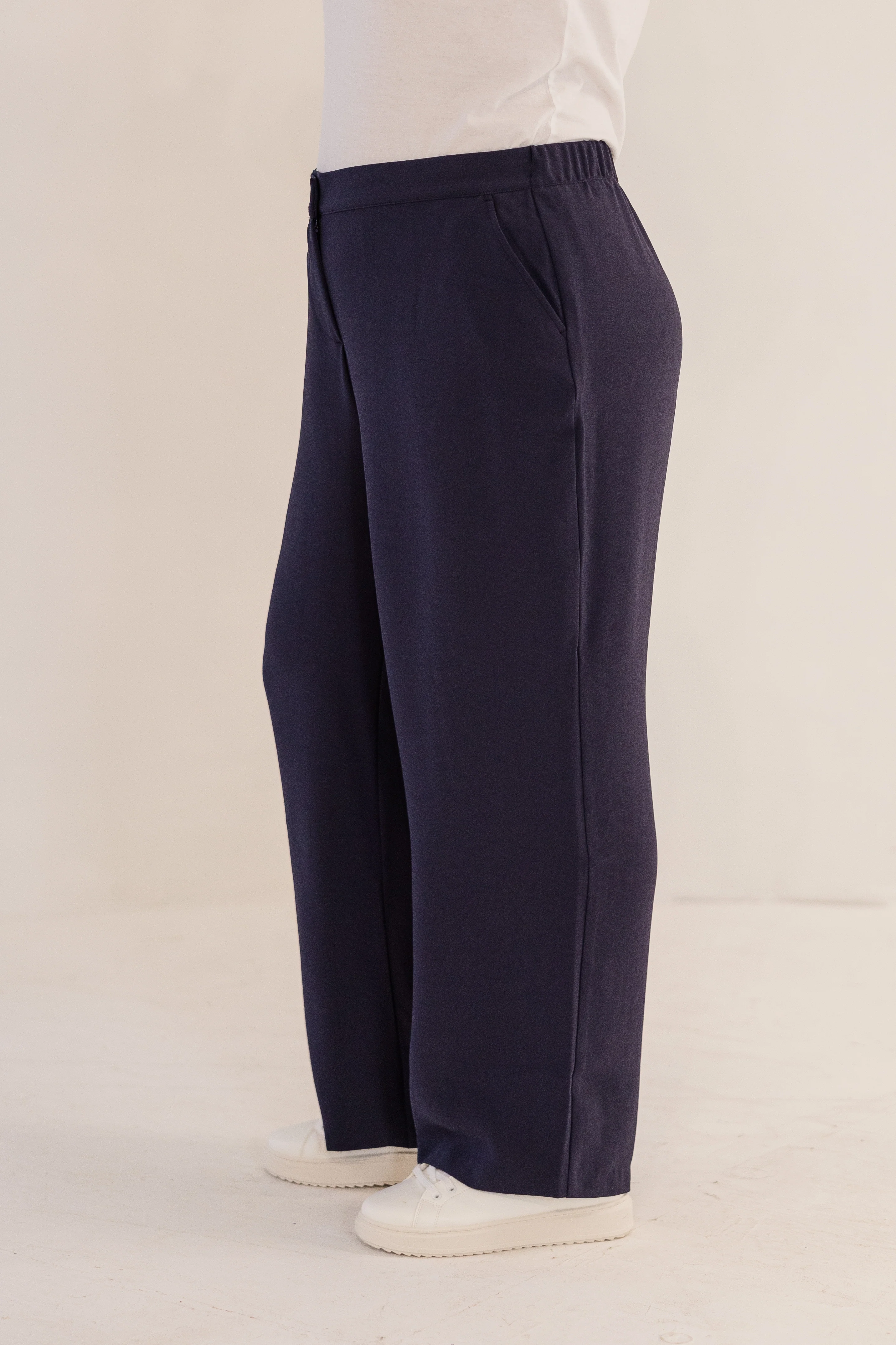 Lena Straight Leg Pant, Ink Navy - Giverhouse