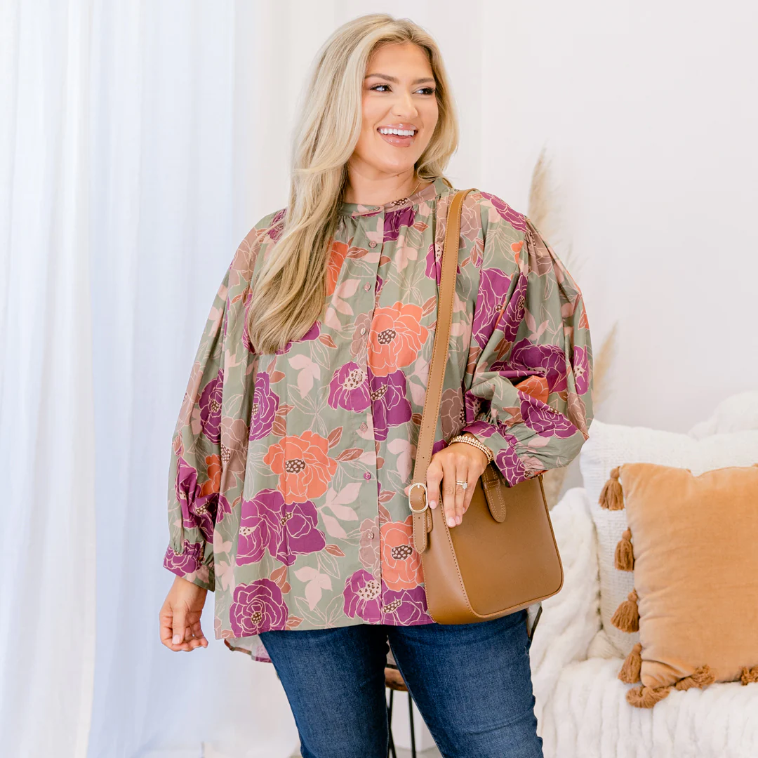 Away From It All Tunic, Pink Floral - Giverhouse