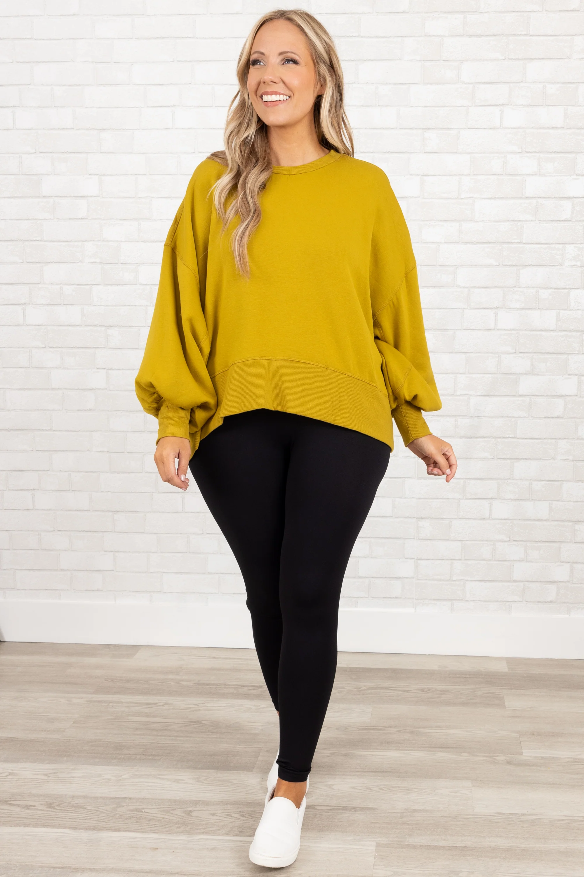 Freedom To Feel Pullover, Olive - Giverhouse