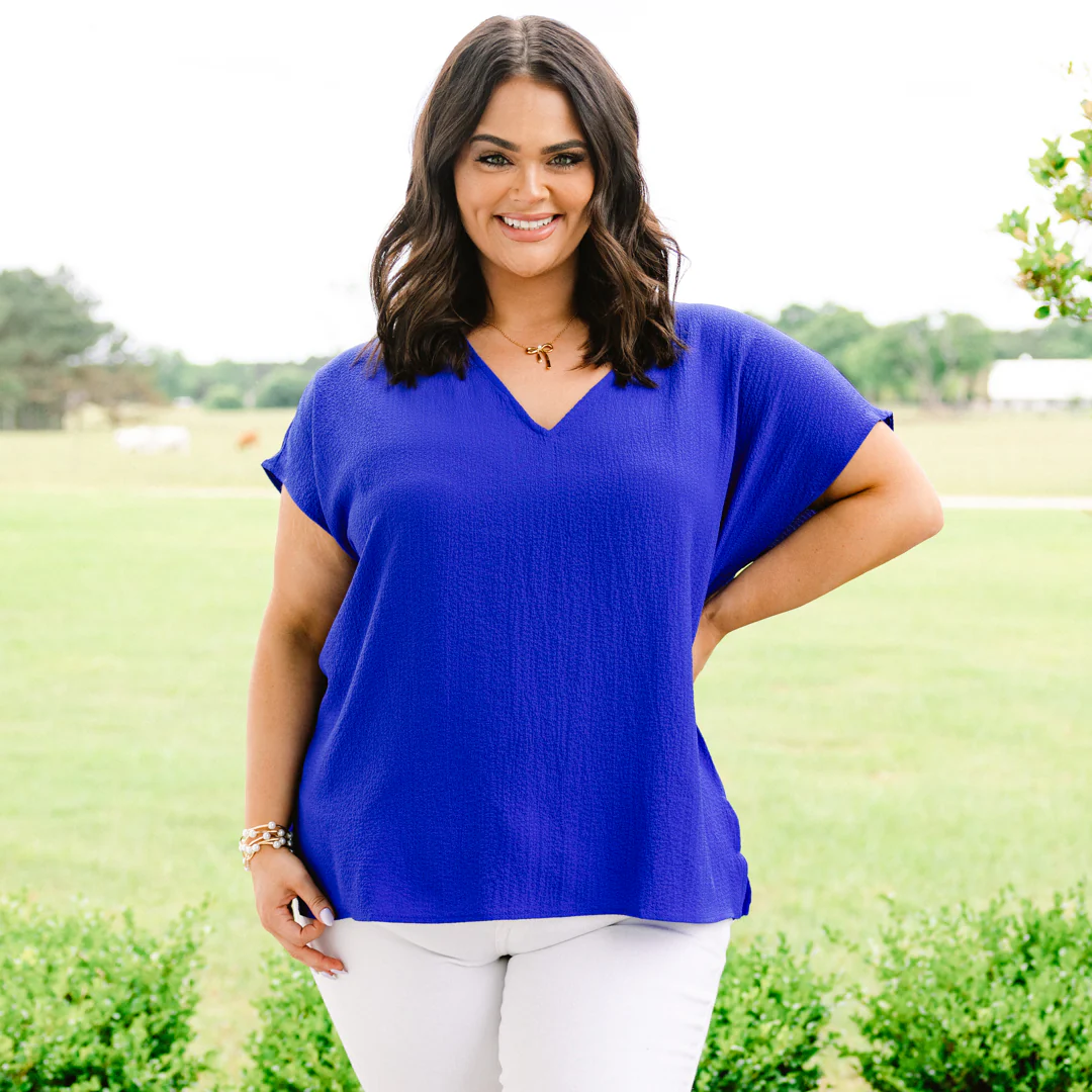 Our Oasis Top, Royal Blue - Giverhouse