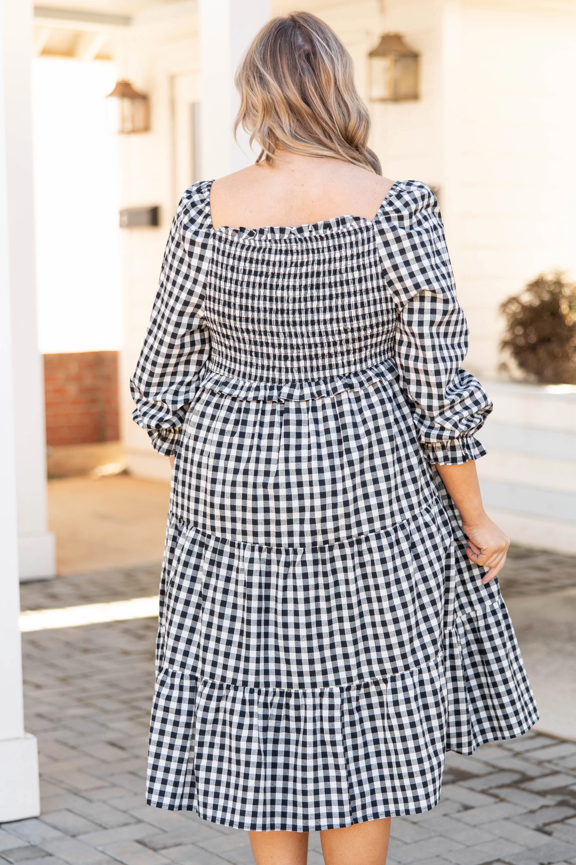 Afternoon Picnics Dress, Black - Giverhouse