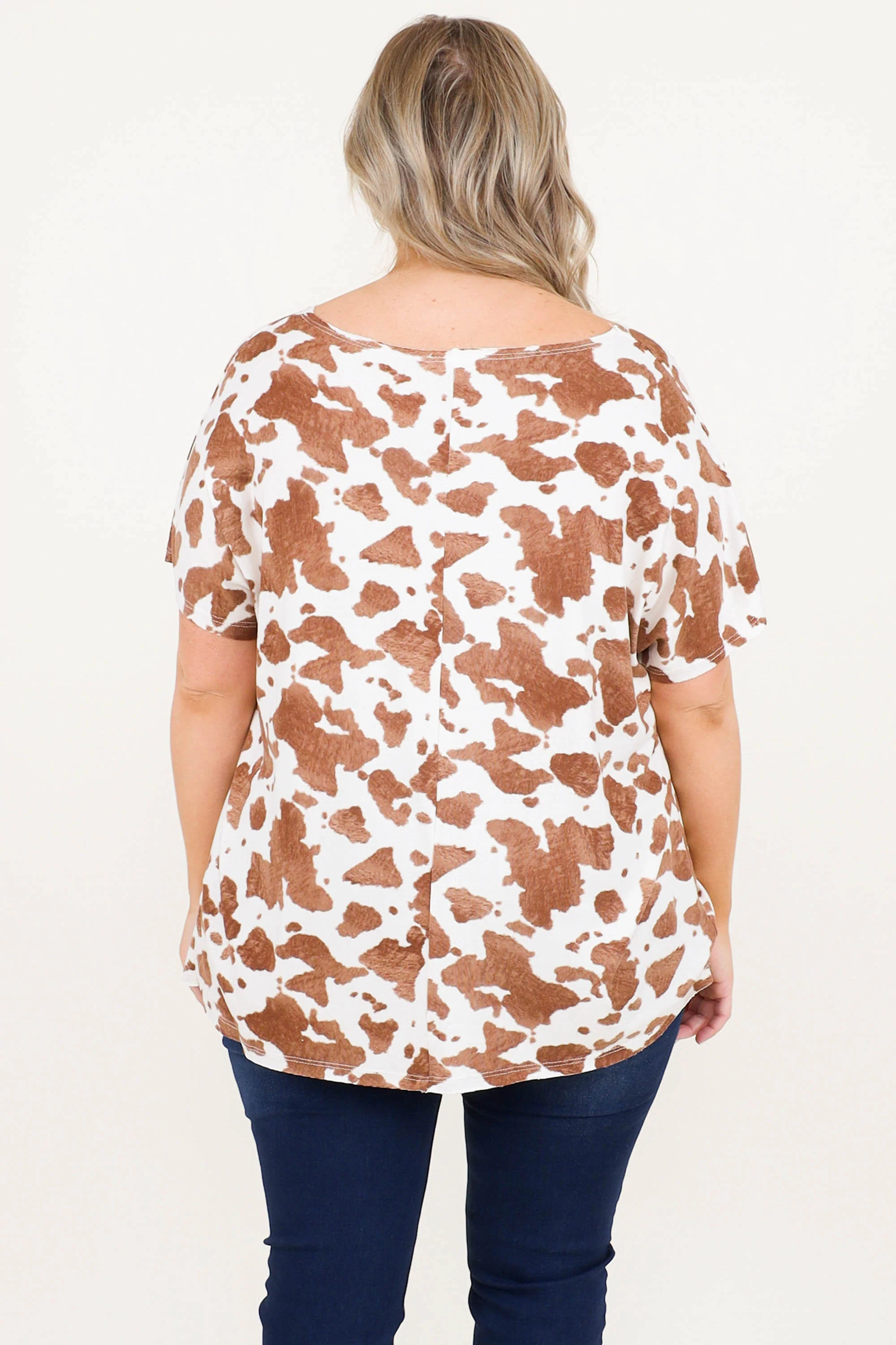 South Of The Border Top, Mocha - Giverhouse