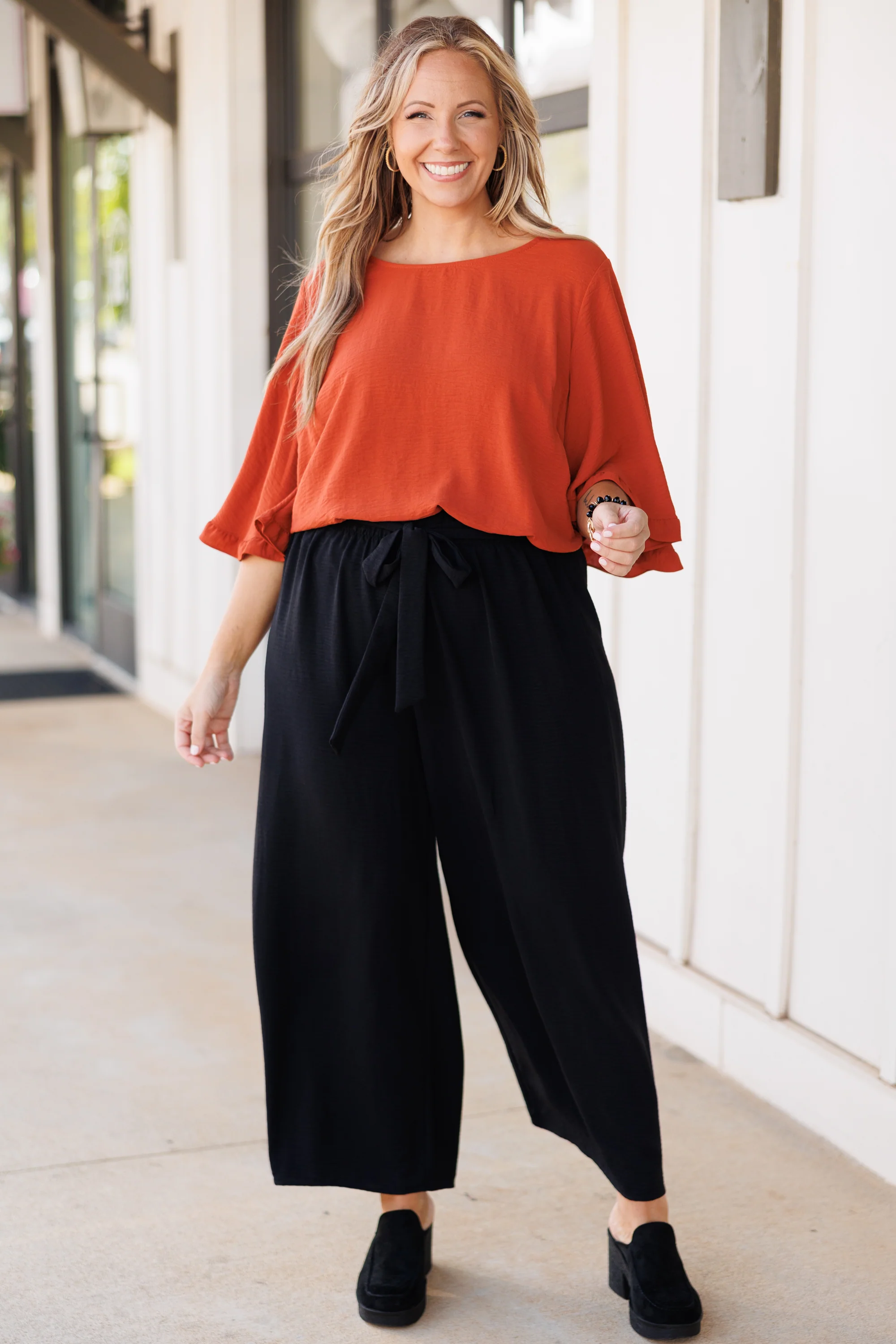 Come Hideaway Top, Rust - Giverhouse