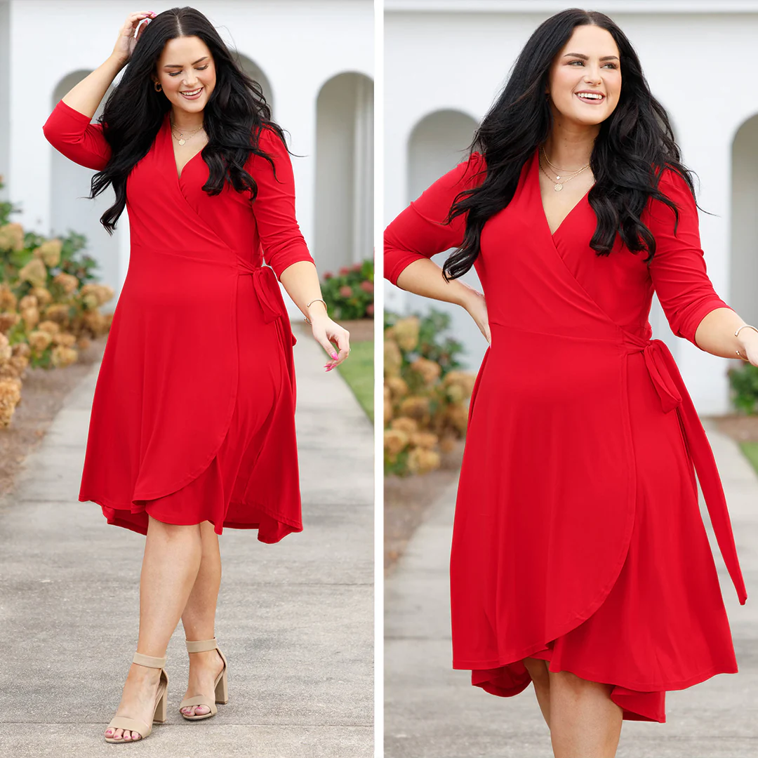 Just Beautiful Me Dress, Red - Giverhouse