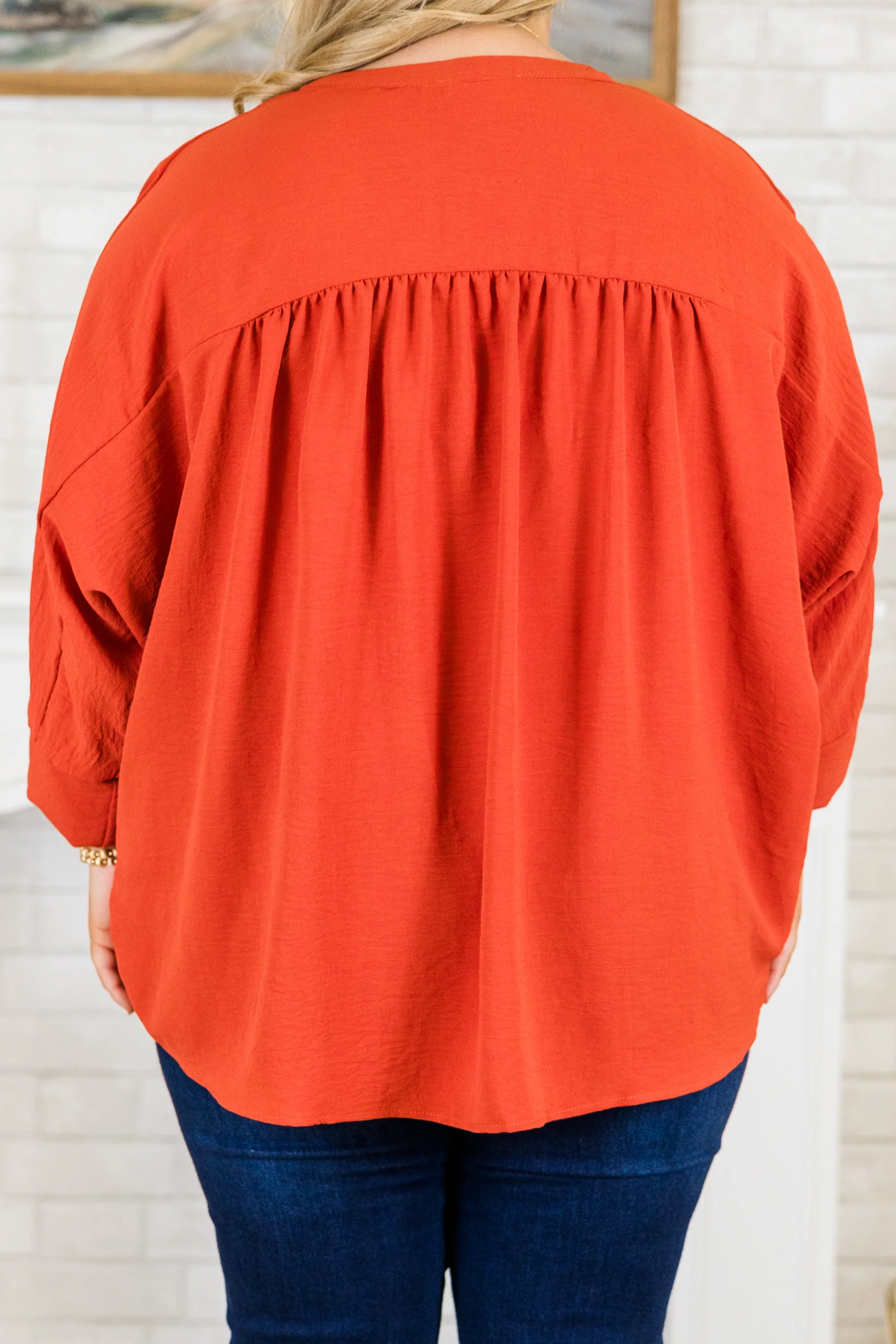 Fond Reflections Top, Orange - Giverhouse