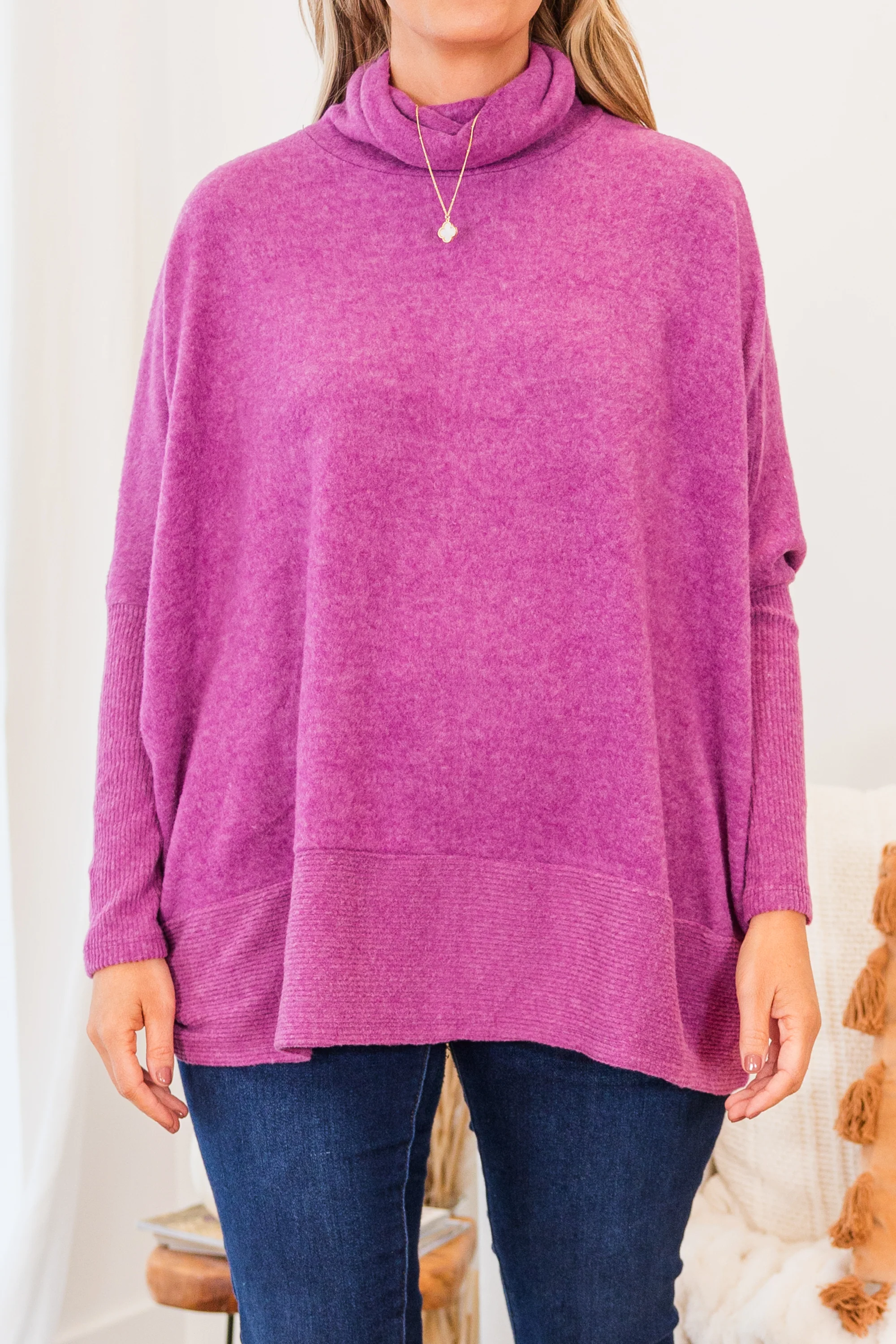 Mind Made Up On You Sweater, Light Plum - Giverhouse
