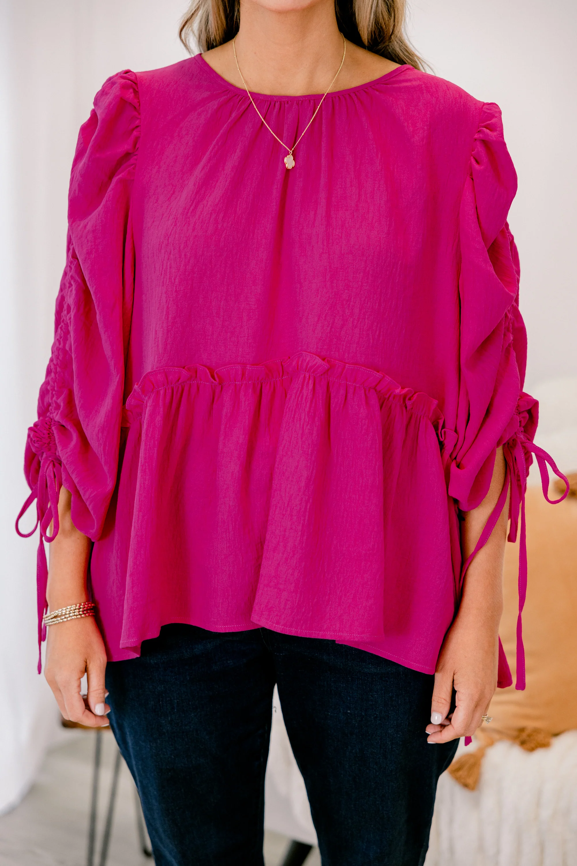 Fallin' In Love Top, Magenta - Giverhouse