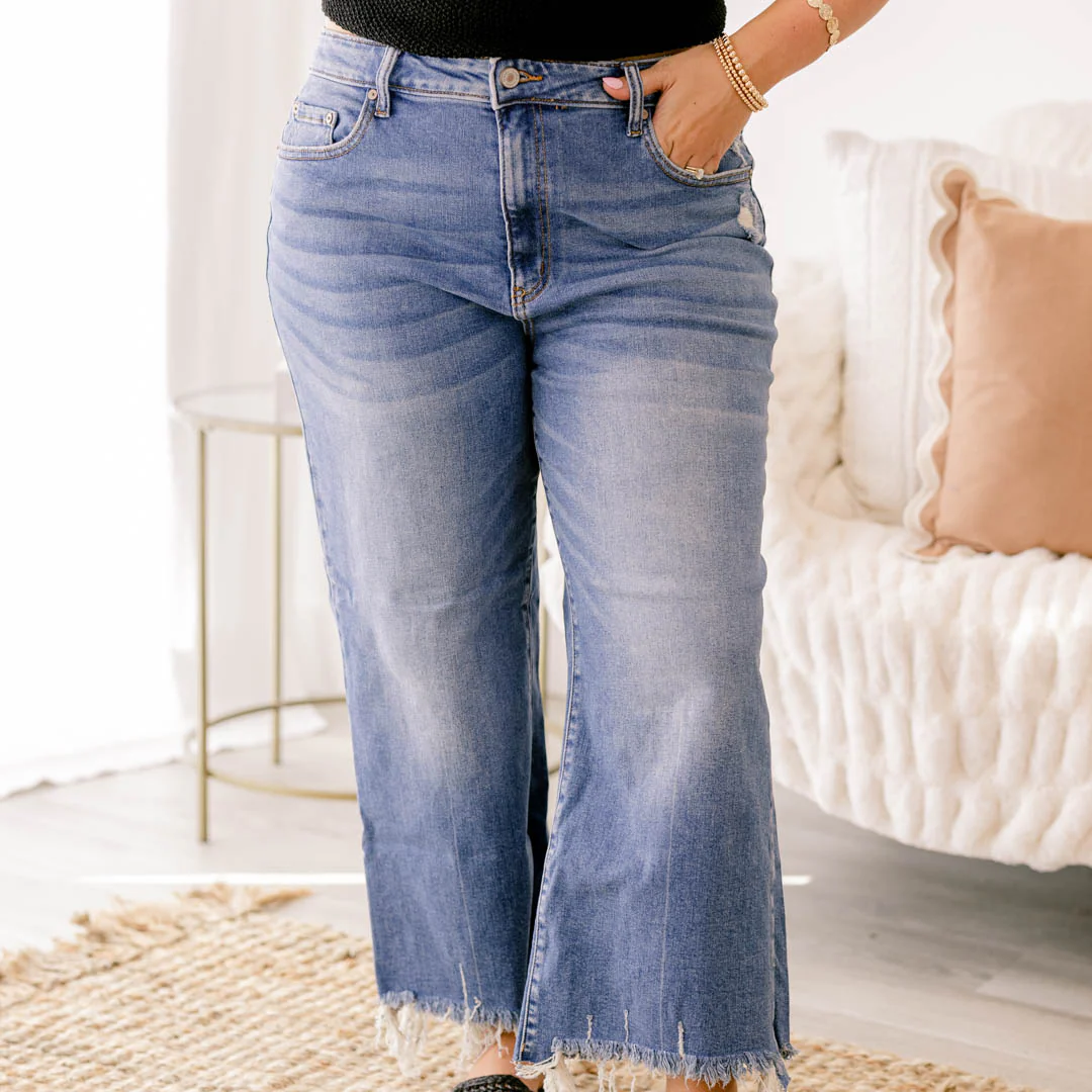 Want You Around Jeans, Medium Wash - Giverhouse