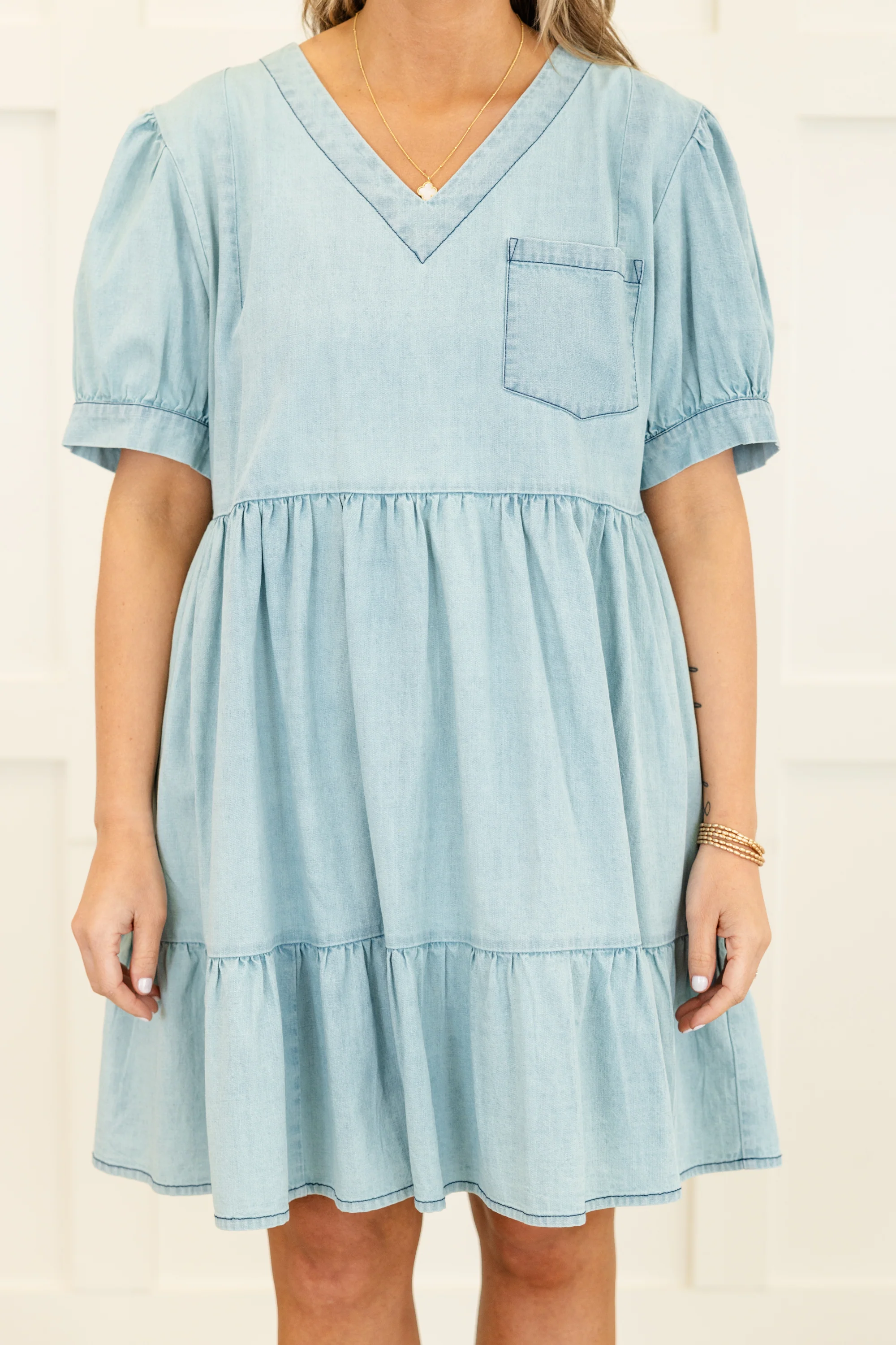 Laid Back Sunday Dress, Blue - Giverhouse