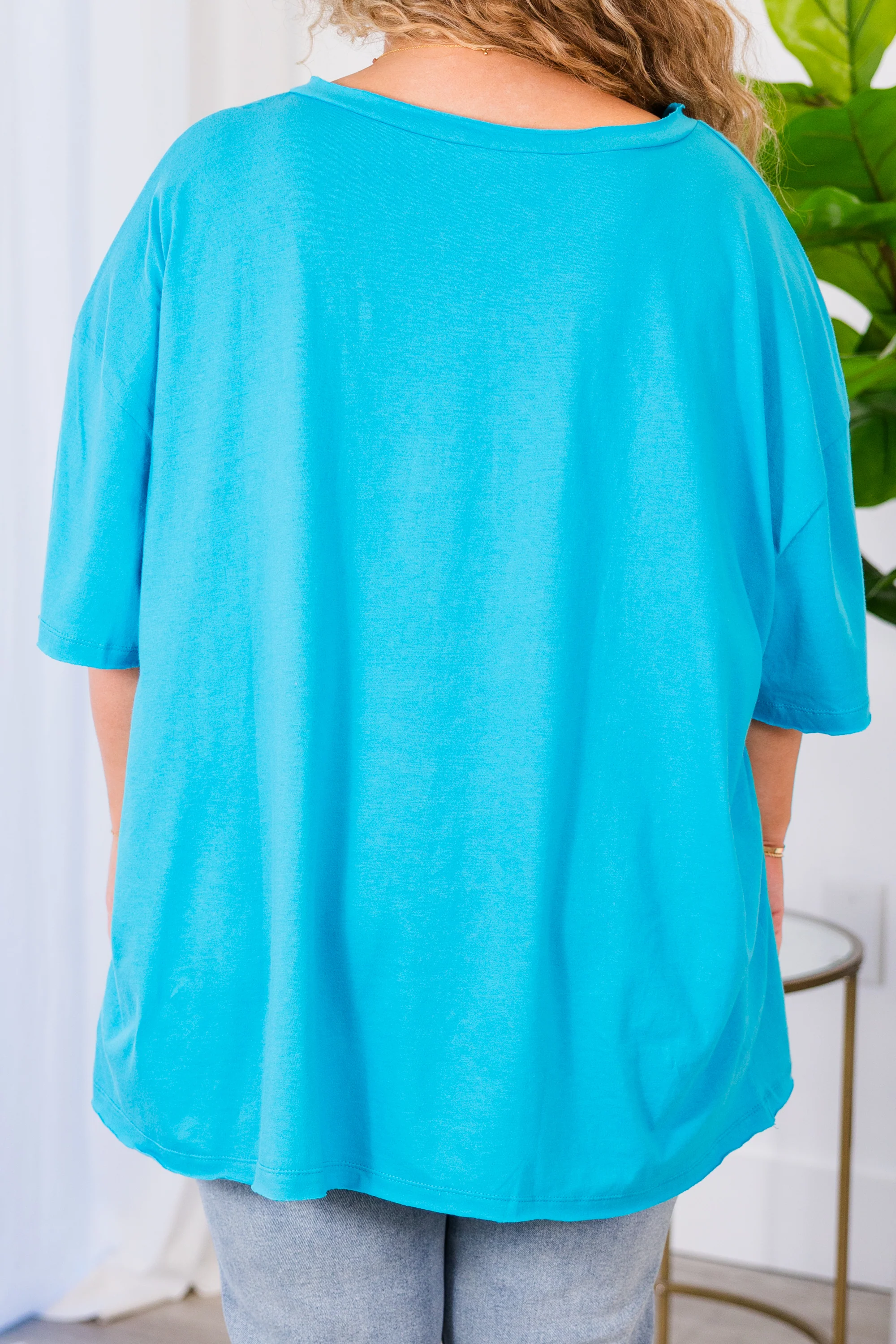 Dancing In The Mirror Top, Ice Blue - Giverhouse