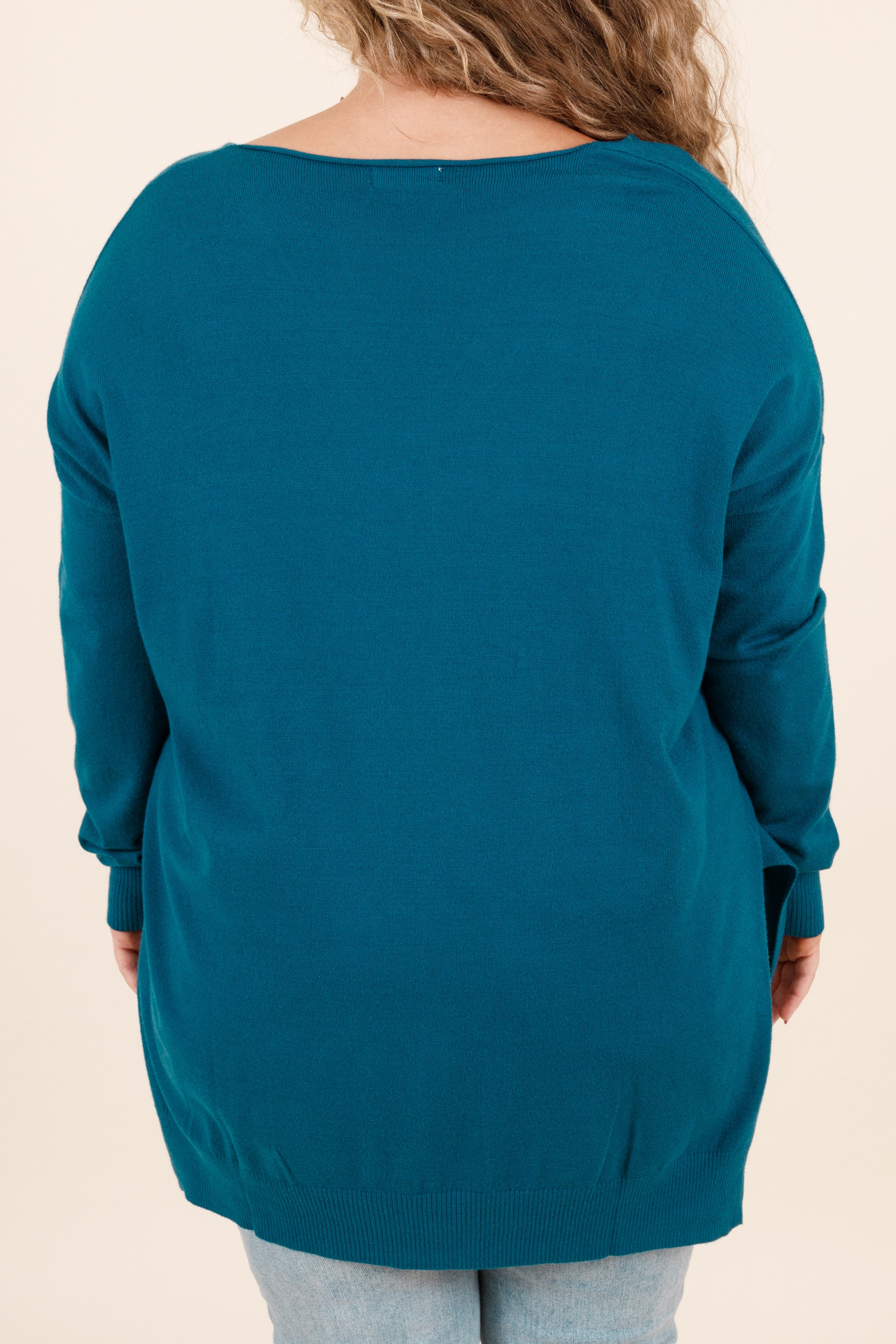 Miss Who I Was Sweater, Teal - Giverhouse