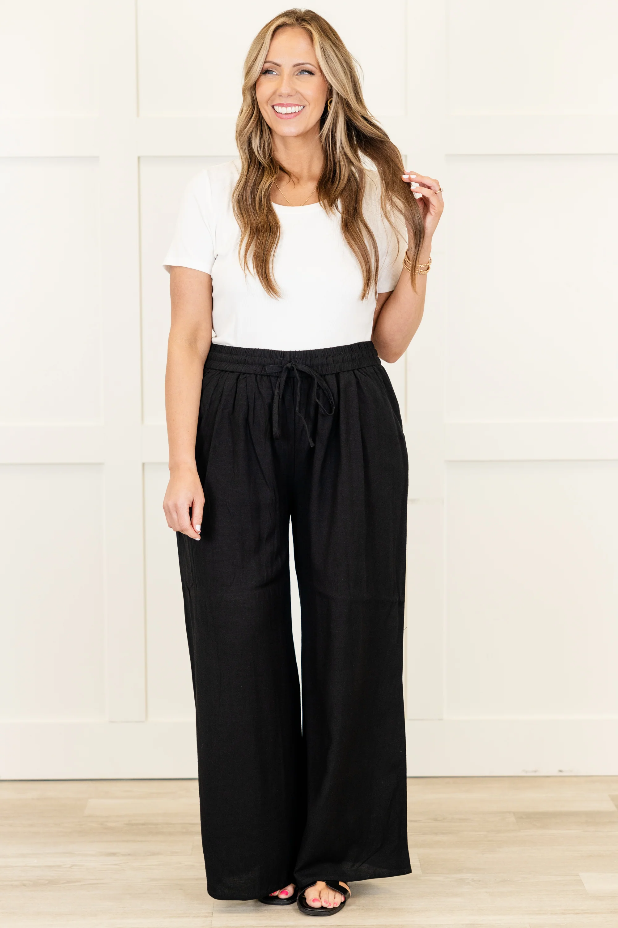 Villa Views Pants, Black - Giverhouse