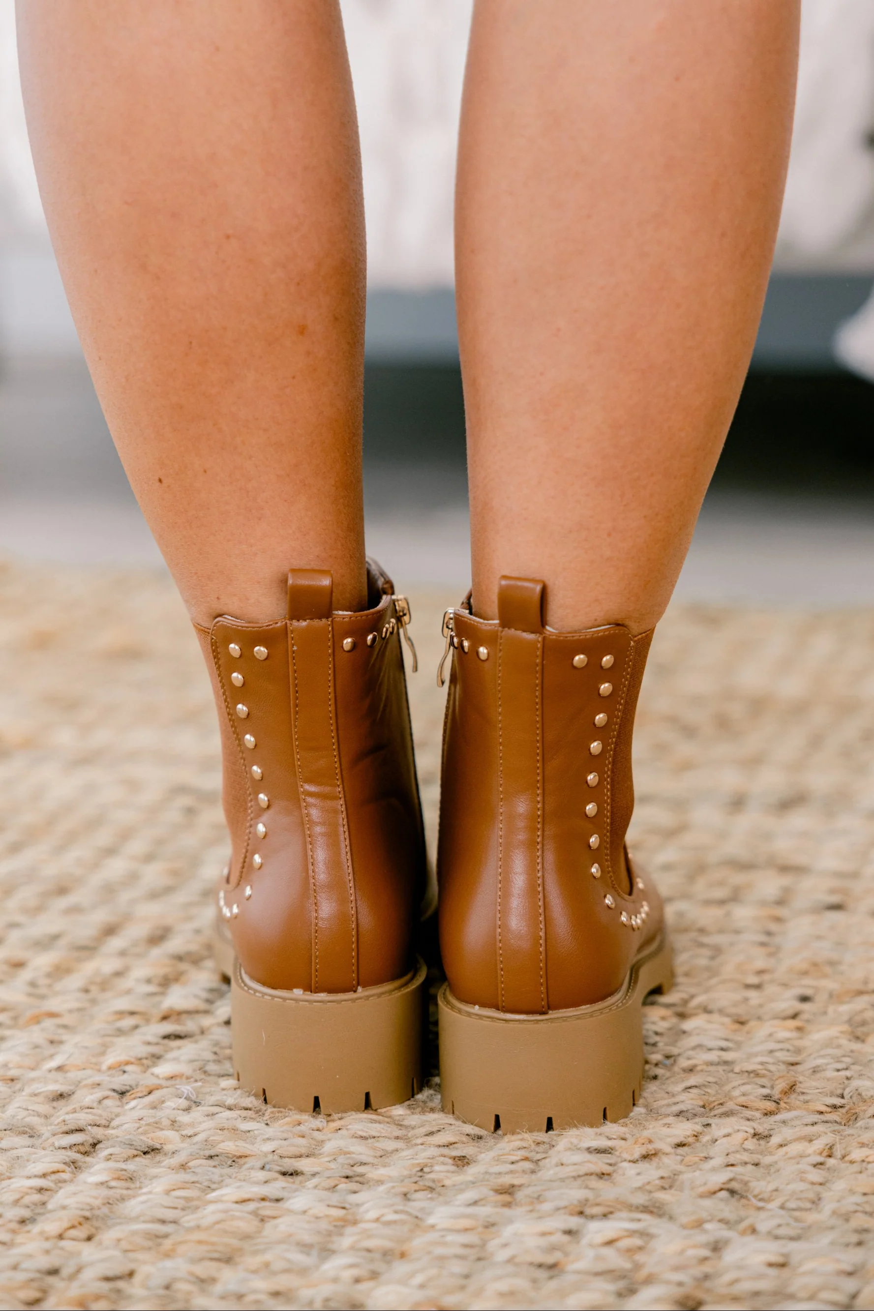 Just Like Us Booties, Camel - Giverhouse