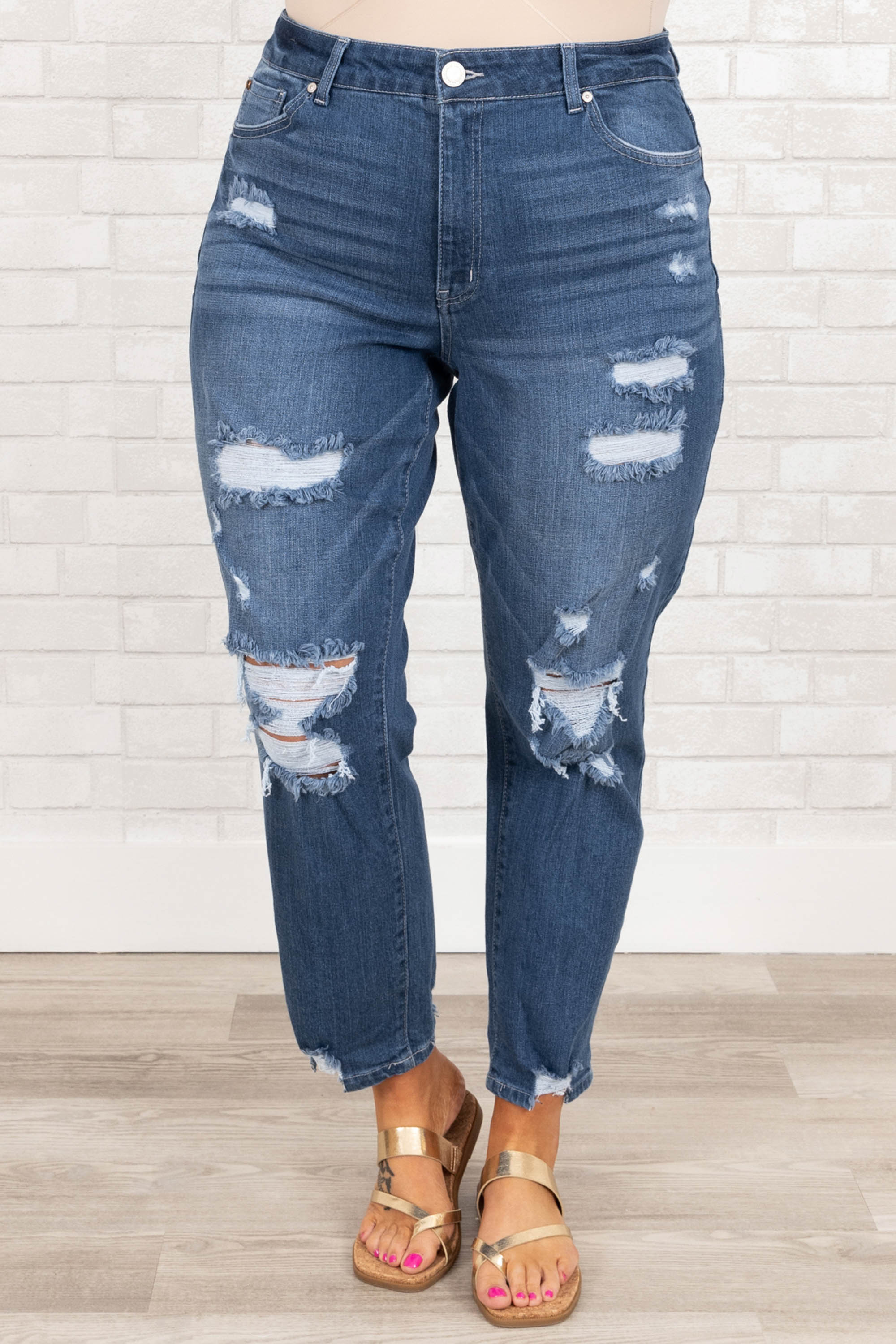Trust In Our Love Jeans, Medium Wash - Giverhouse