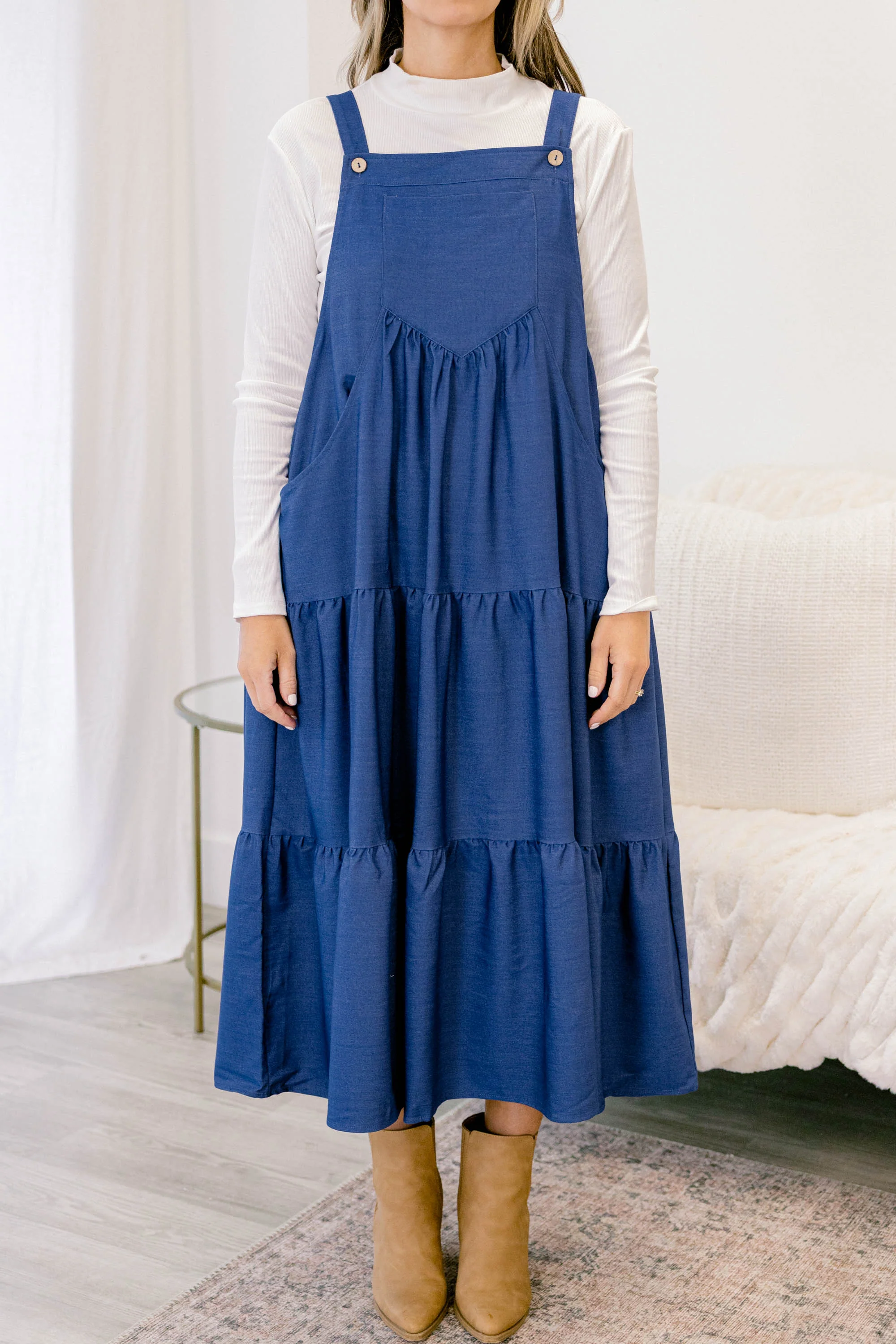 Got To Dance Dress, Dark Denim - Giverhouse