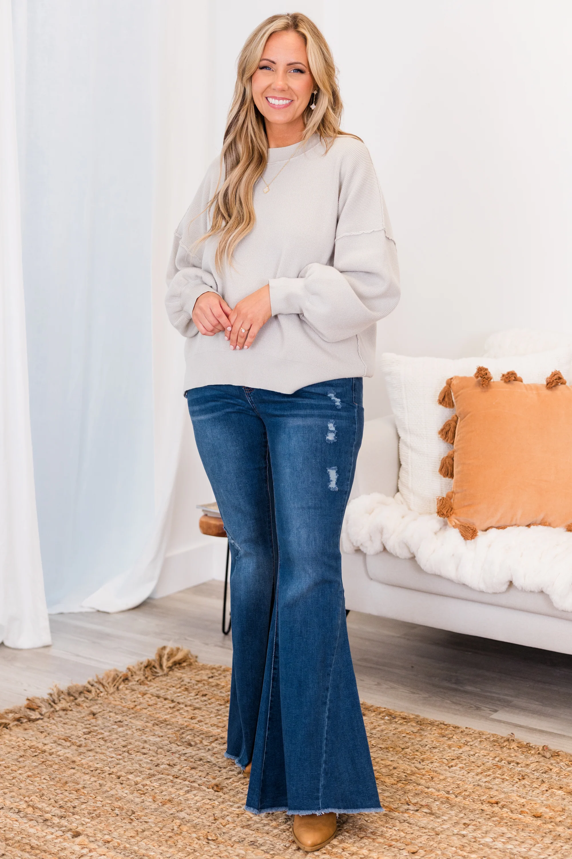 Bright Smile Jeans, Medium Wash - Giverhouse