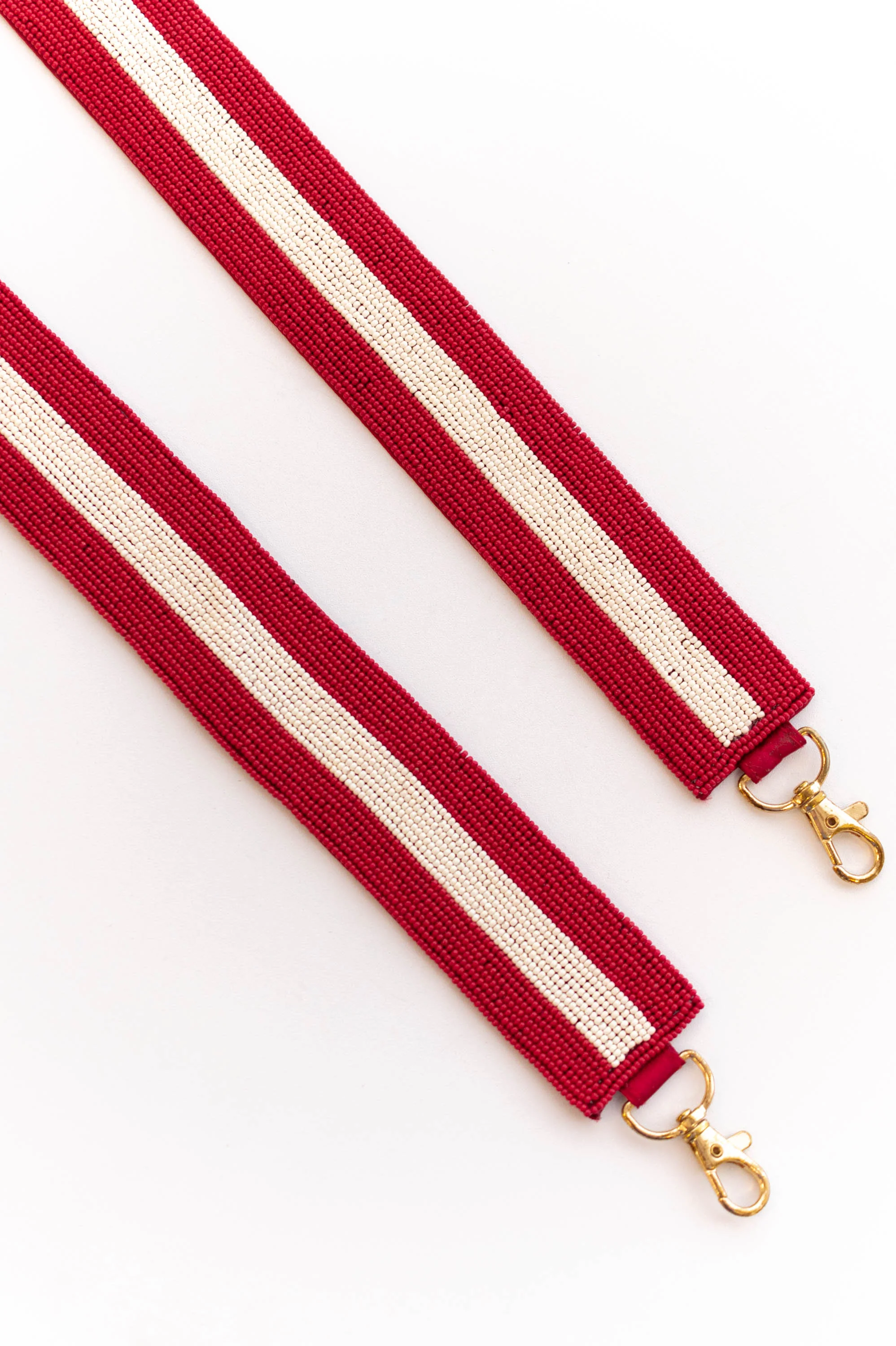 One Team One Dream Beaded Purse Strap, Red White - Giverhouse