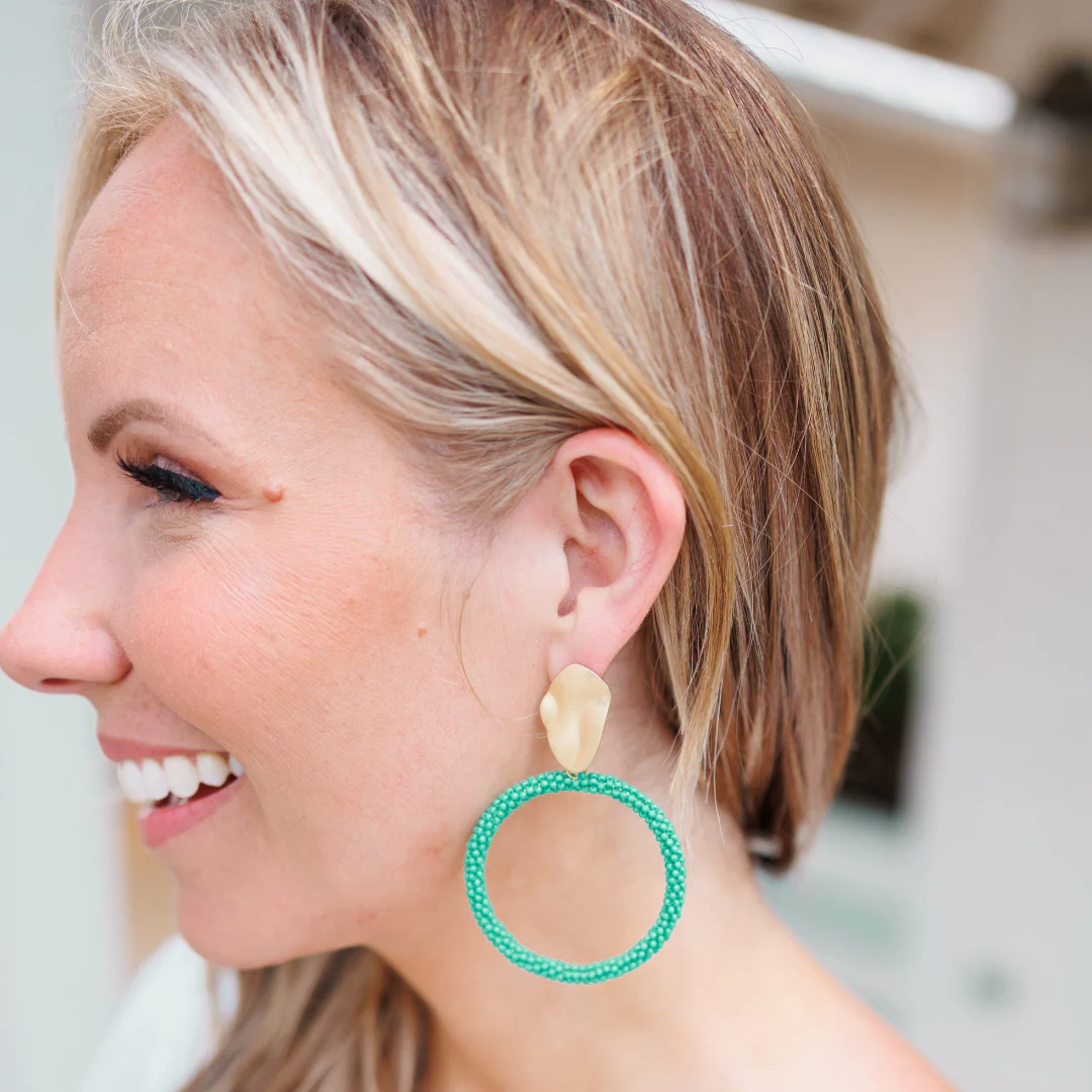 Little Lady Earrings, Teal - Giverhouse