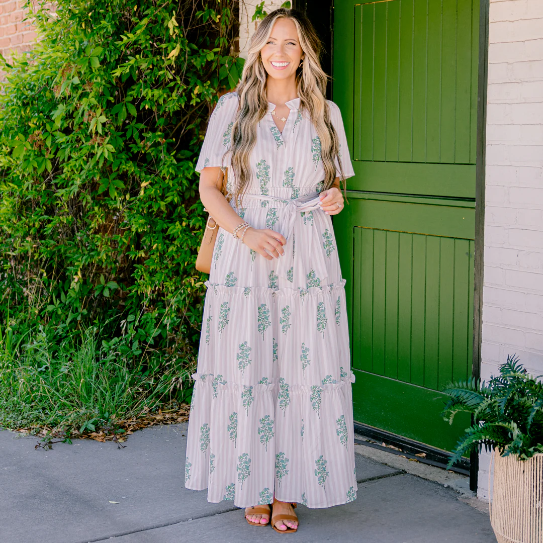 Sweet Thoughts Dress, Beige - Giverhouse