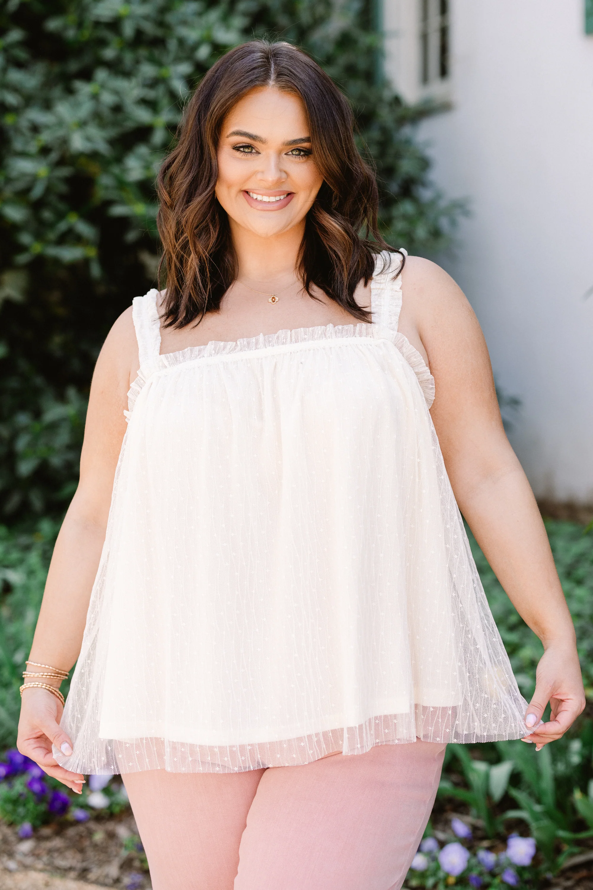 Celebrate With Me Tank, Vanilla - Giverhouse