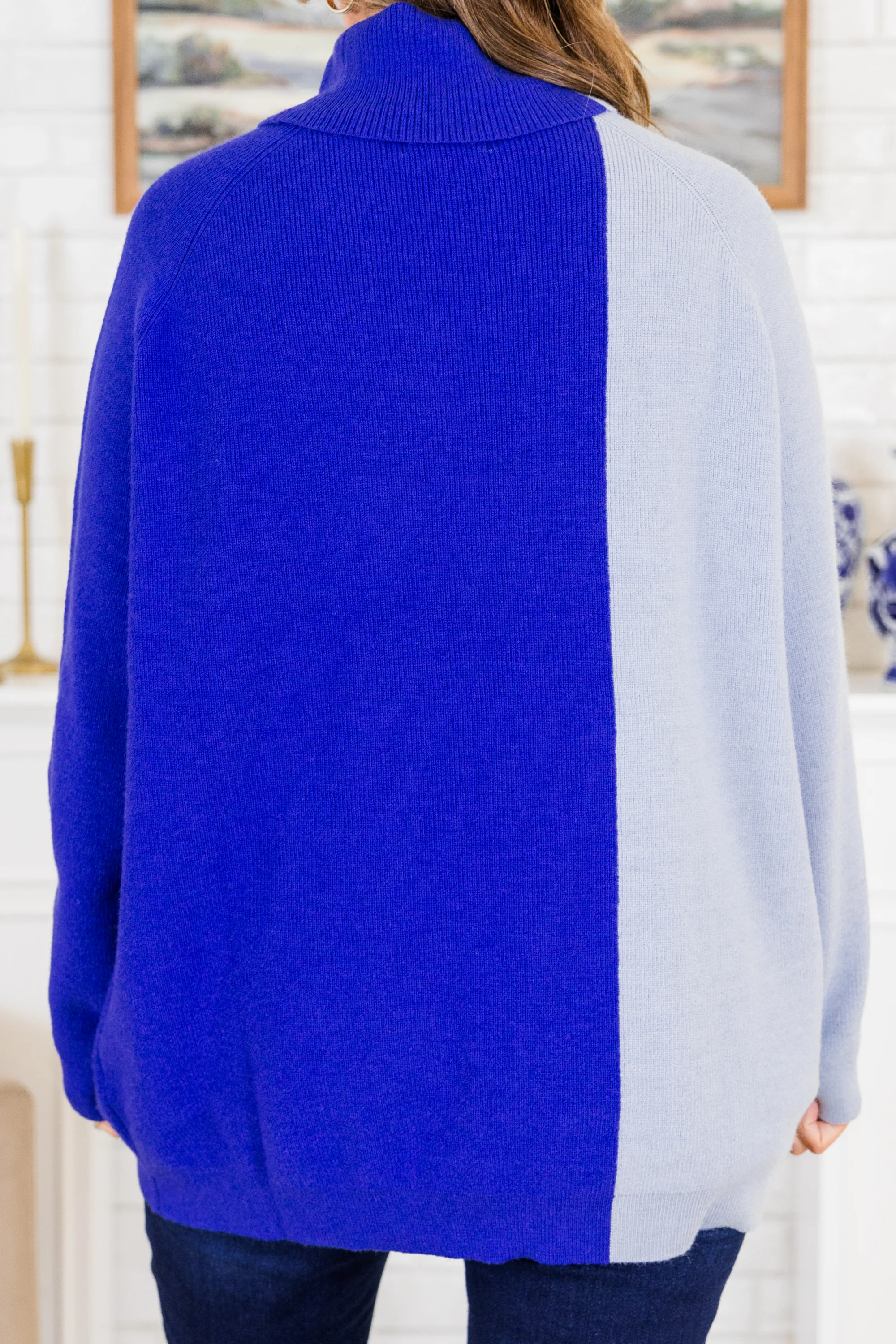 Chic Mindset Sweater, Royal - Giverhouse