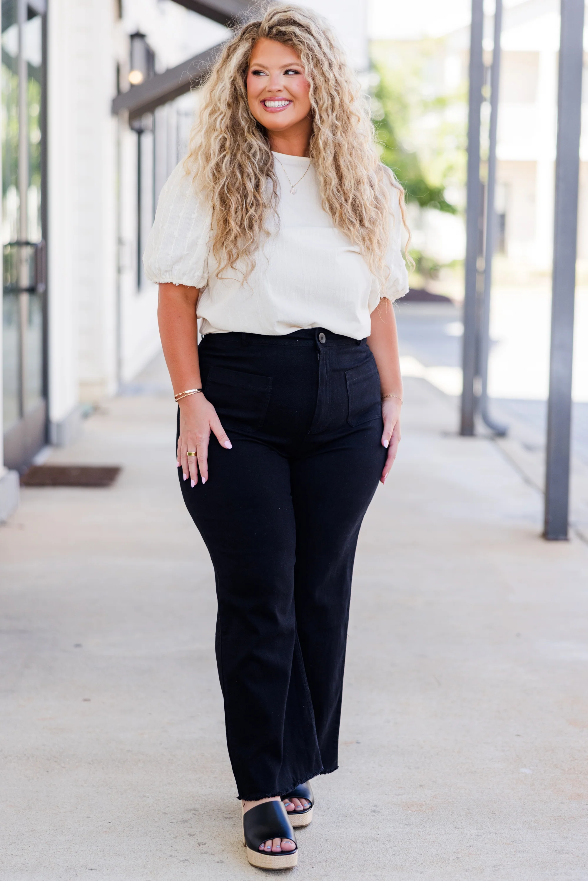 Girl On The Go Jeans, Black - Giverhouse