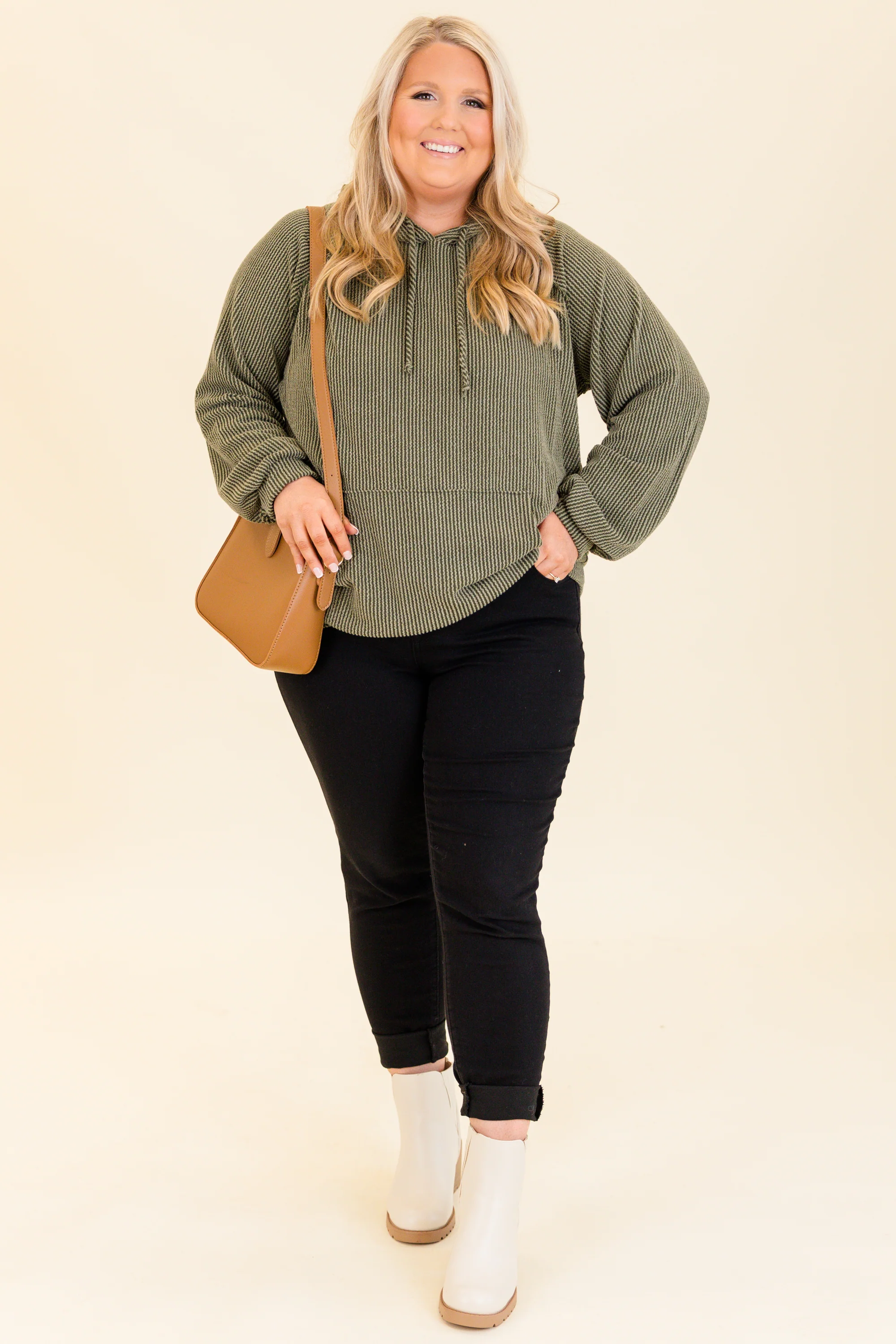 Fireside Cozy Hoodie, Olive - Giverhouse