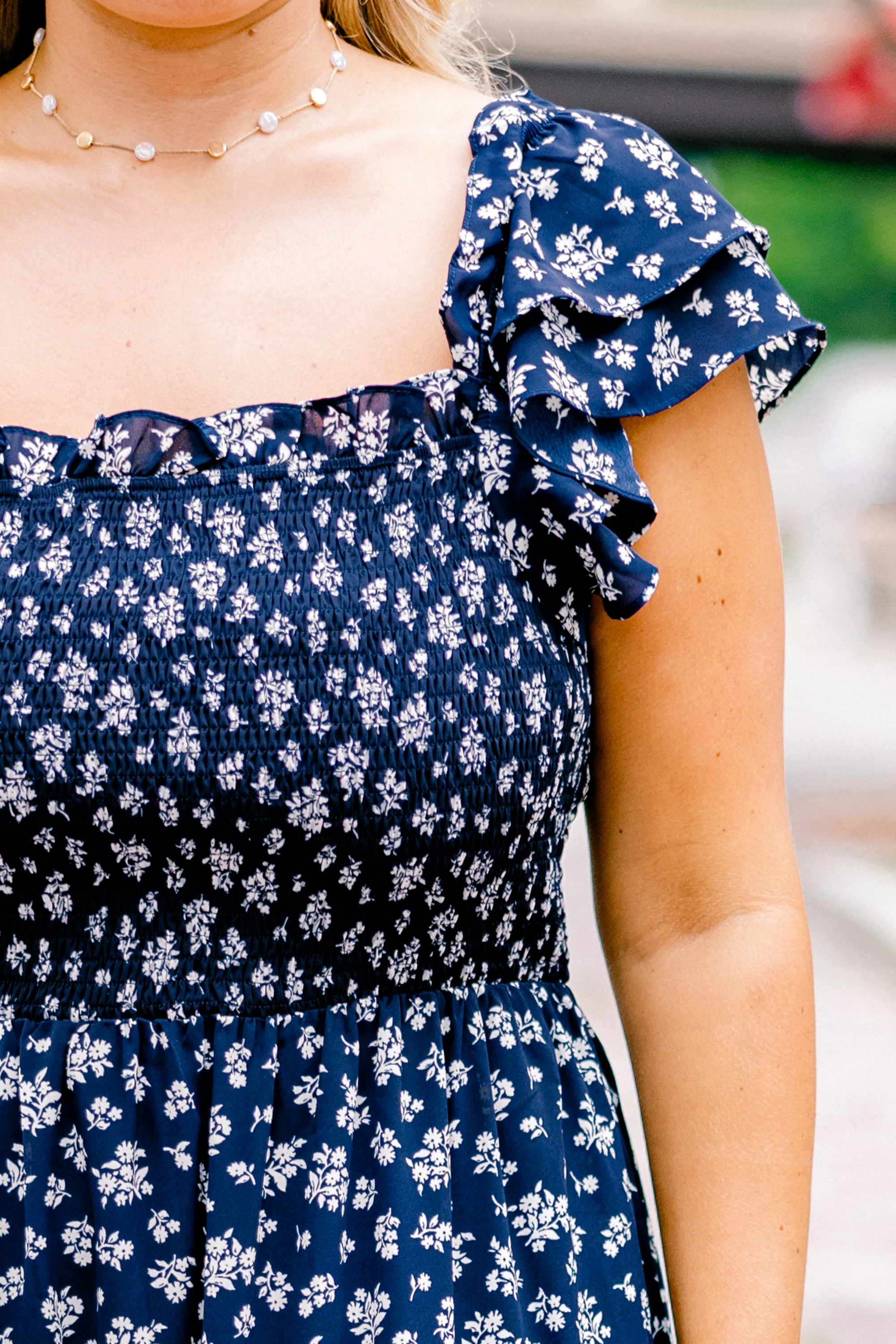 The Wildflower's Song Maxi Dress, Navy - Giverhouse