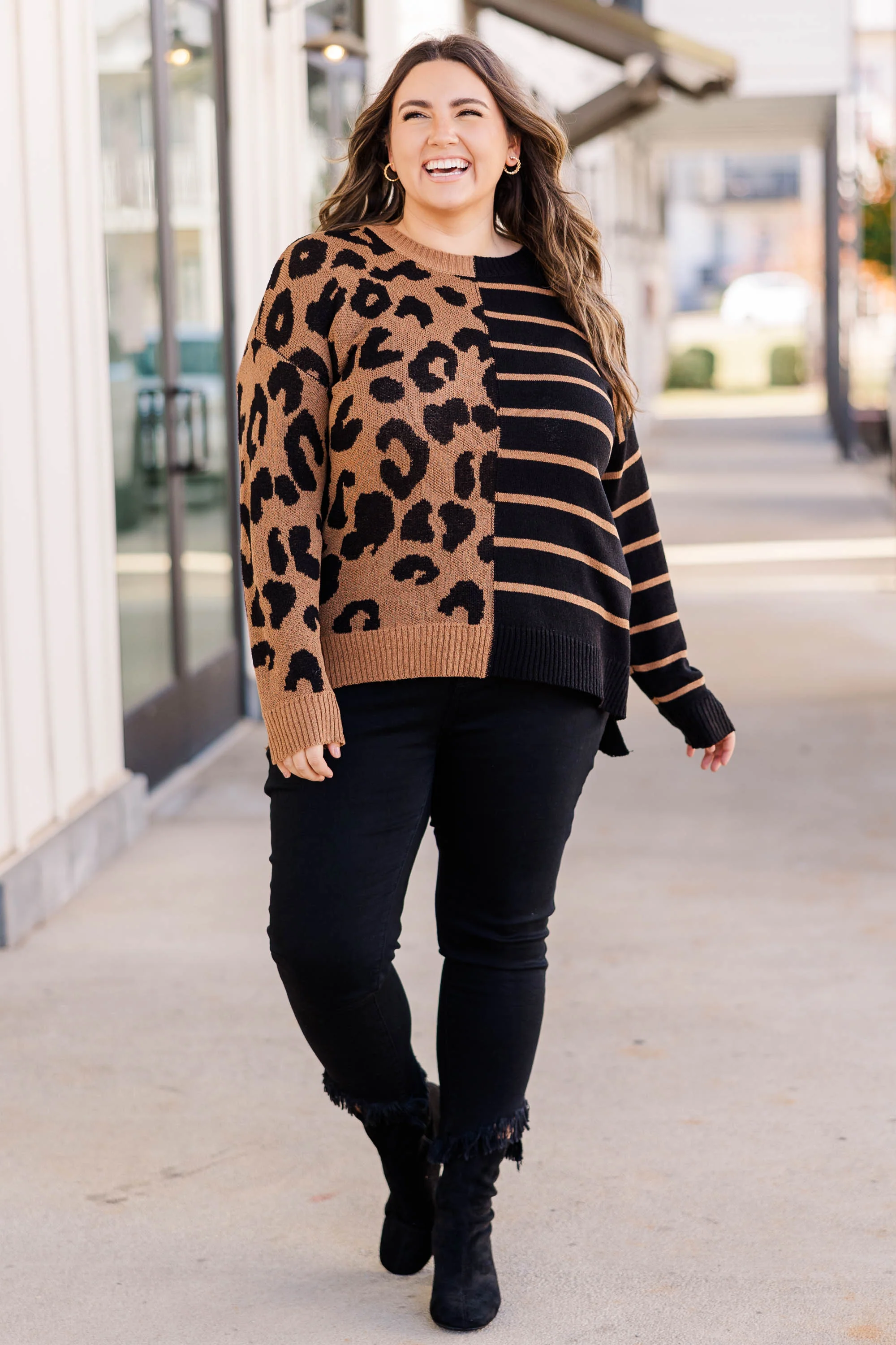 Perfect Balance Top, Brown - Giverhouse