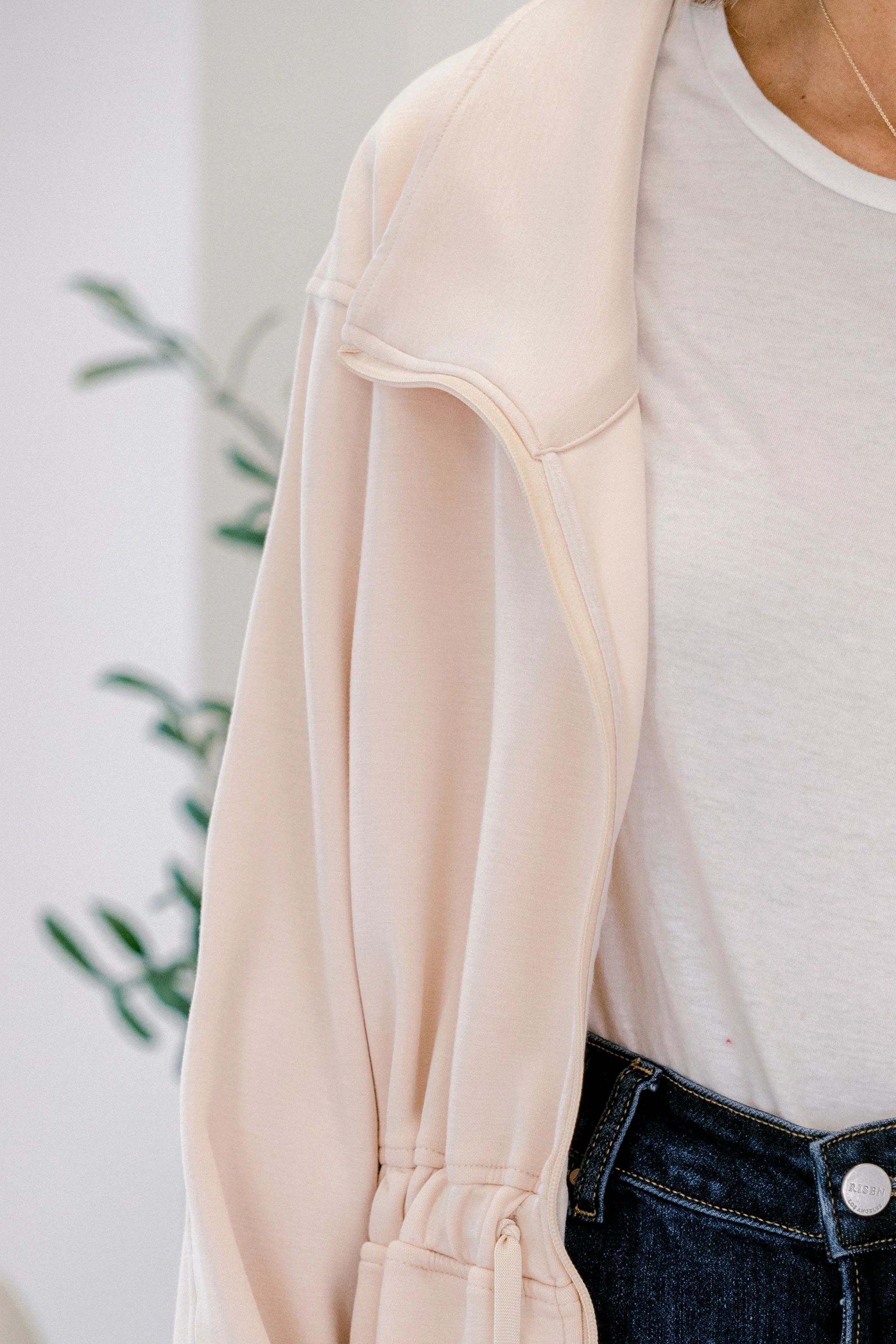 Step Up Jacket, Ivory - Giverhouse