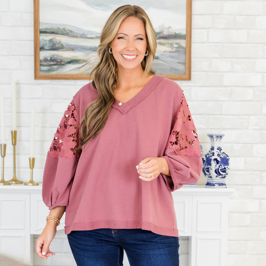 Time Is Wasted Sweatshirt, Washed Mauve - Giverhouse