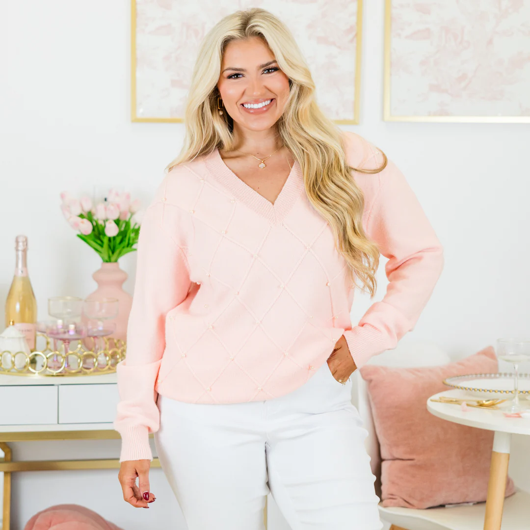 Sweet Like Sugar Sweater, Baby Pink - Giverhouse