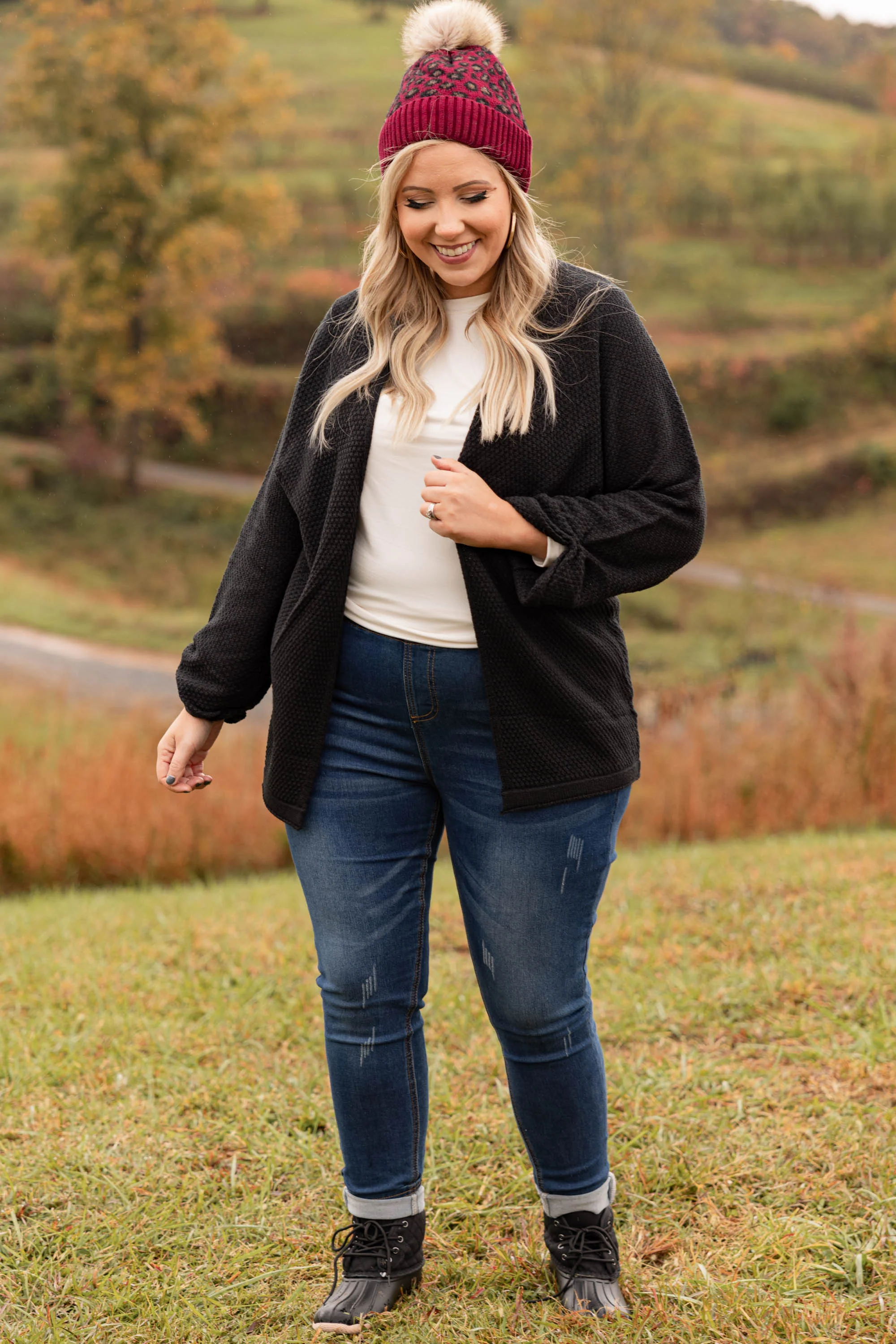 Wild And Fierce Beanie, Burgundy - Giverhouse