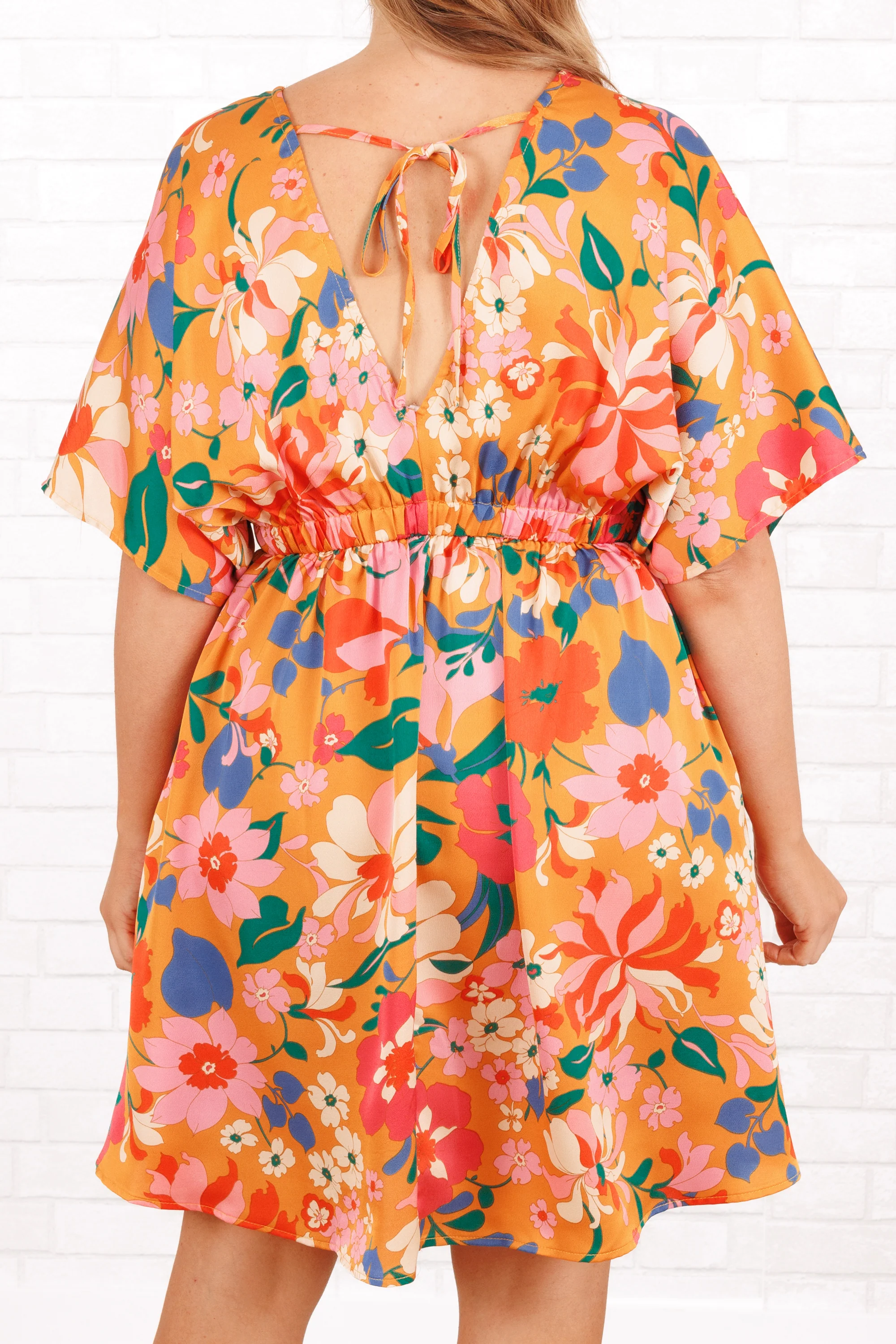 Laying In Your Arms Dress, Orange - Giverhouse