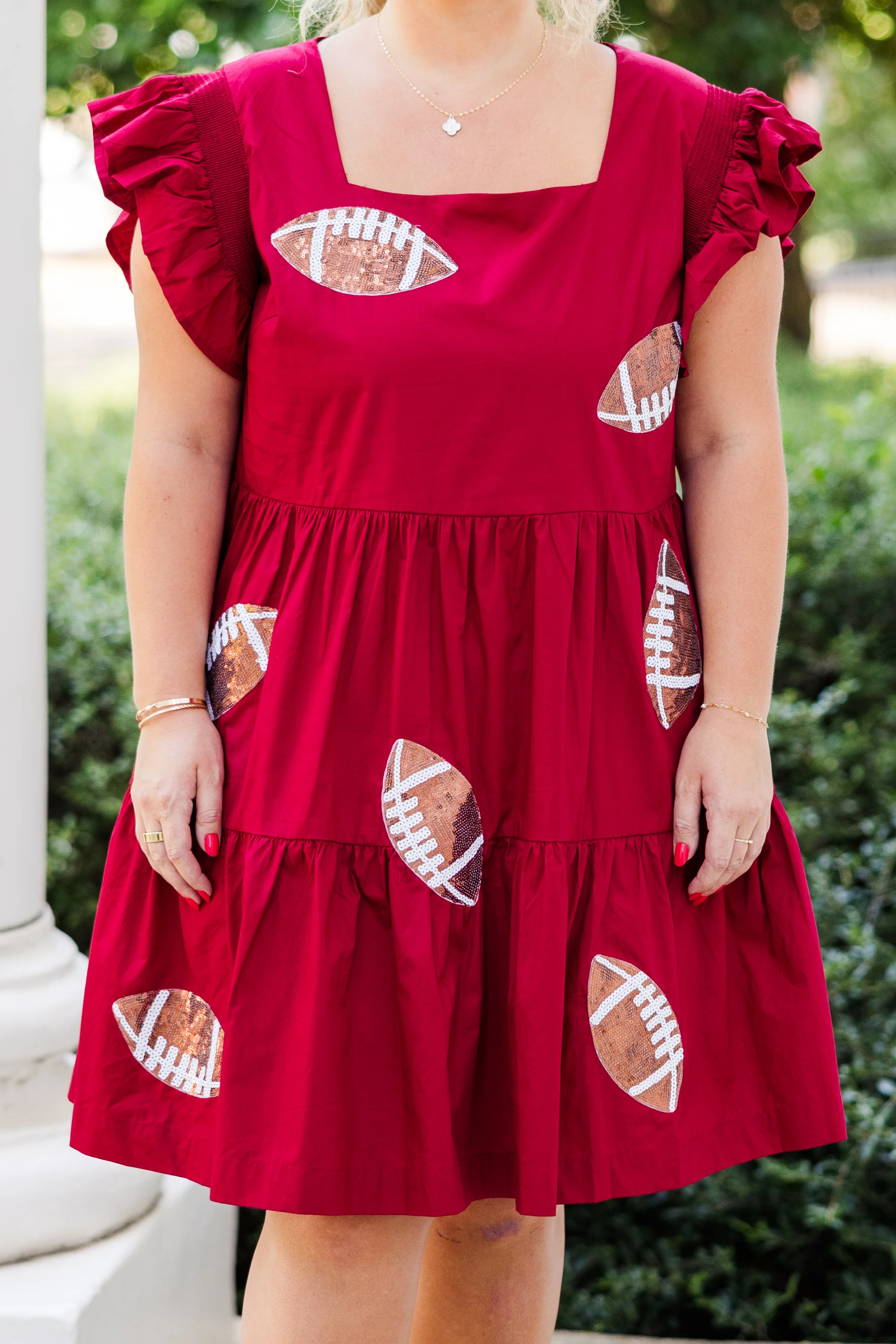 Home Game Win Dress, Red - Giverhouse
