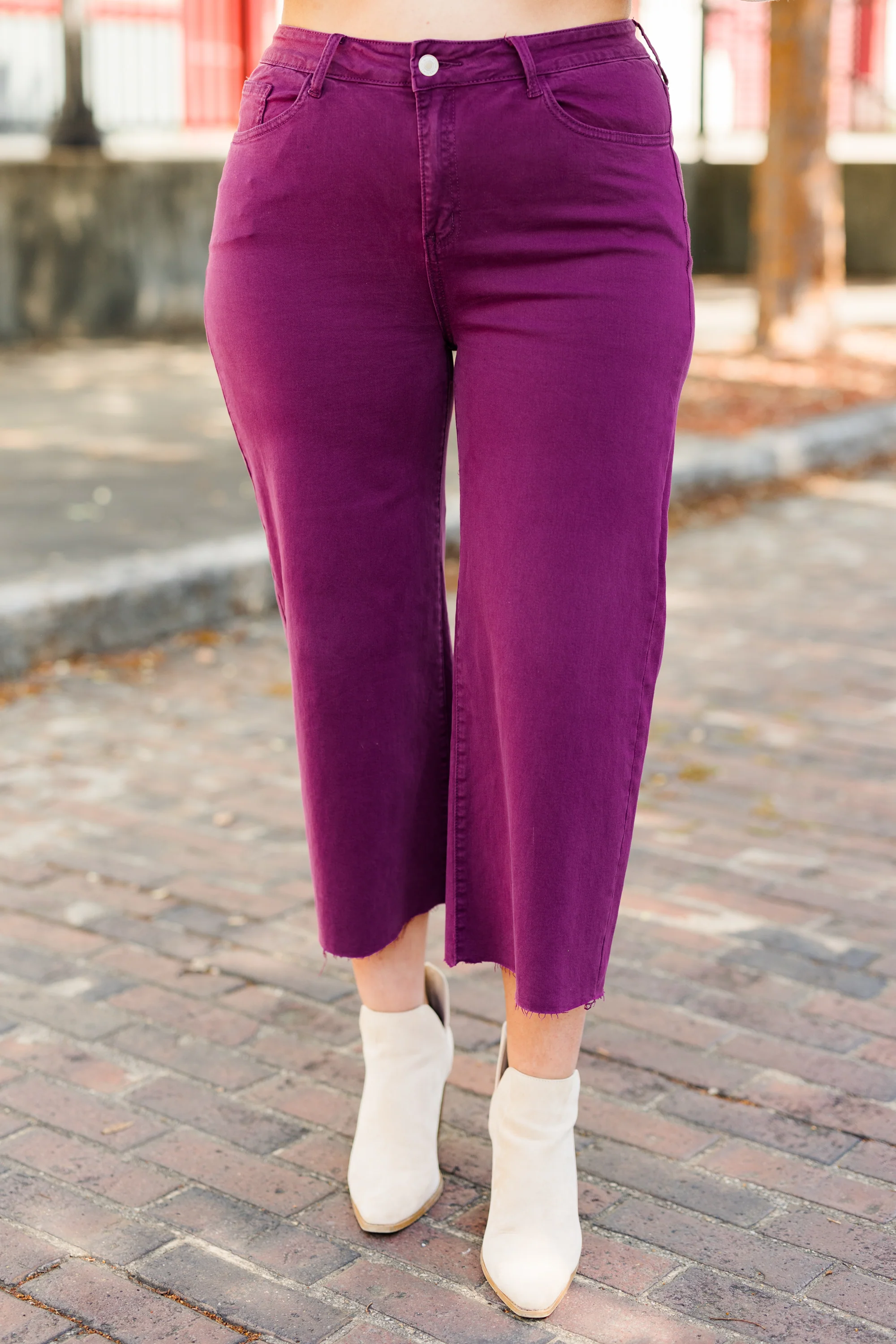 Forever Daydreaming Jeans, Plum - Giverhouse