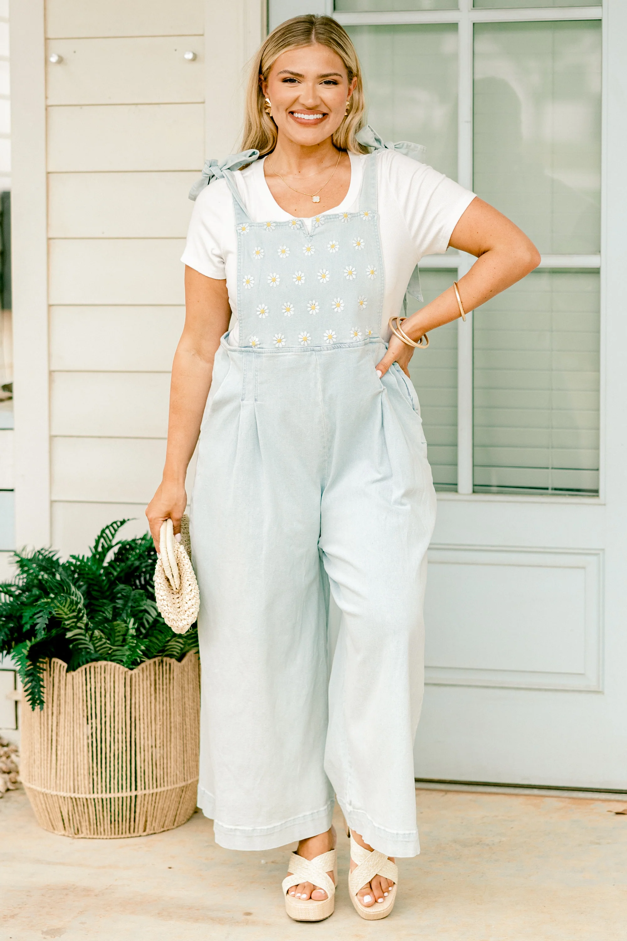 Best Foot Forward Jumpsuit, Light Wash - Giverhouse