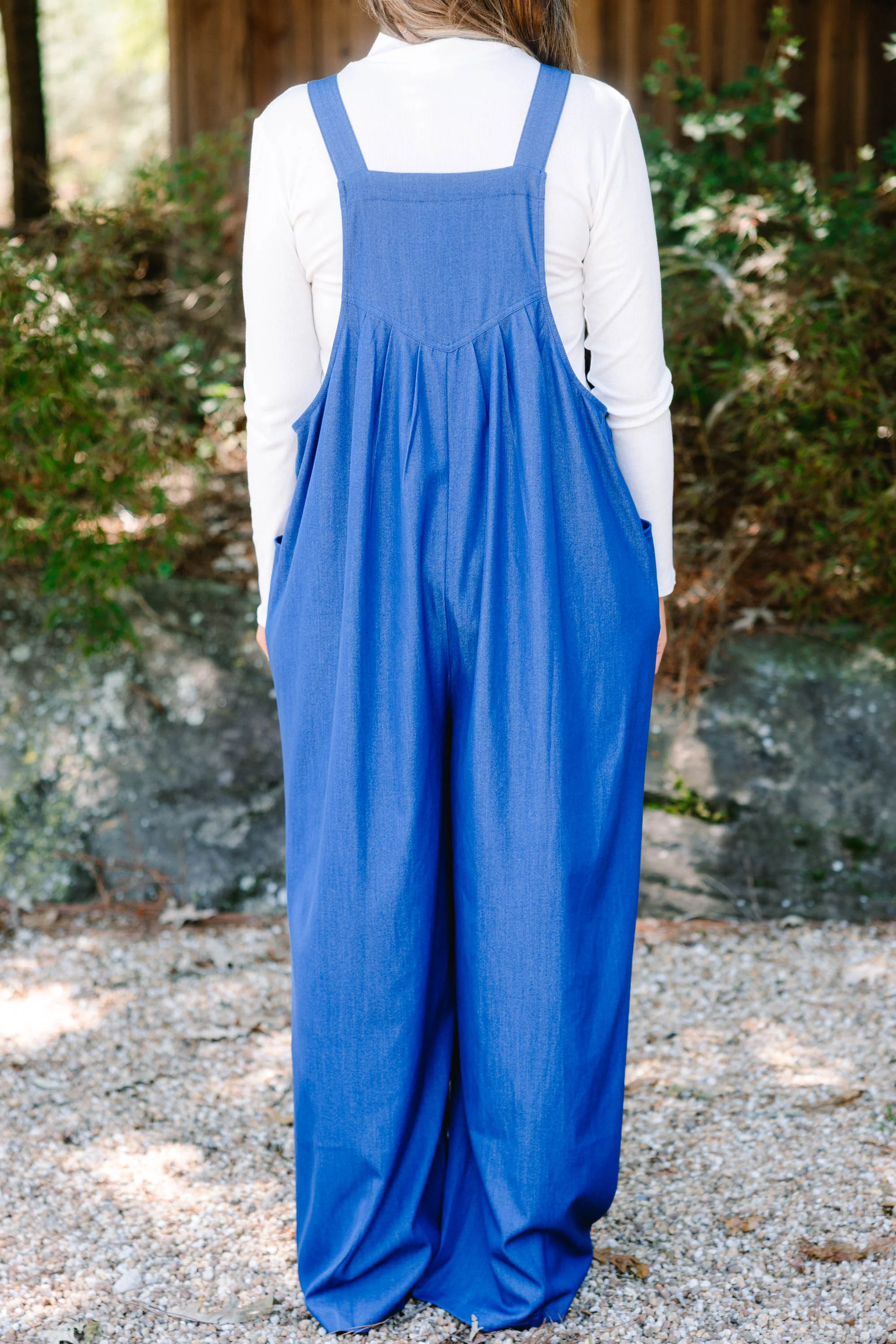 Got To Laugh Jumpsuit, Denim - Giverhouse