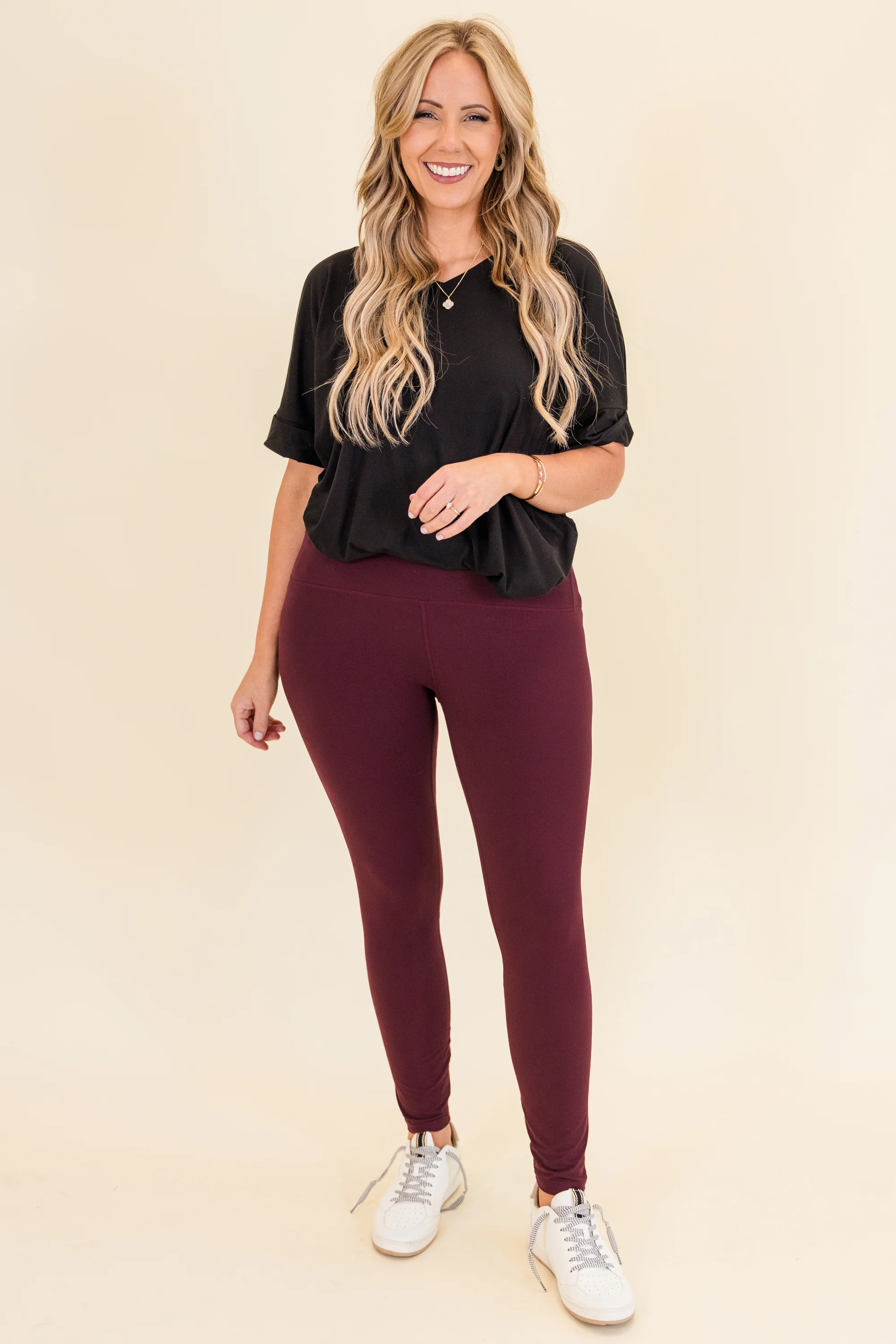 Let's Groove Leggings, Cassis - Giverhouse