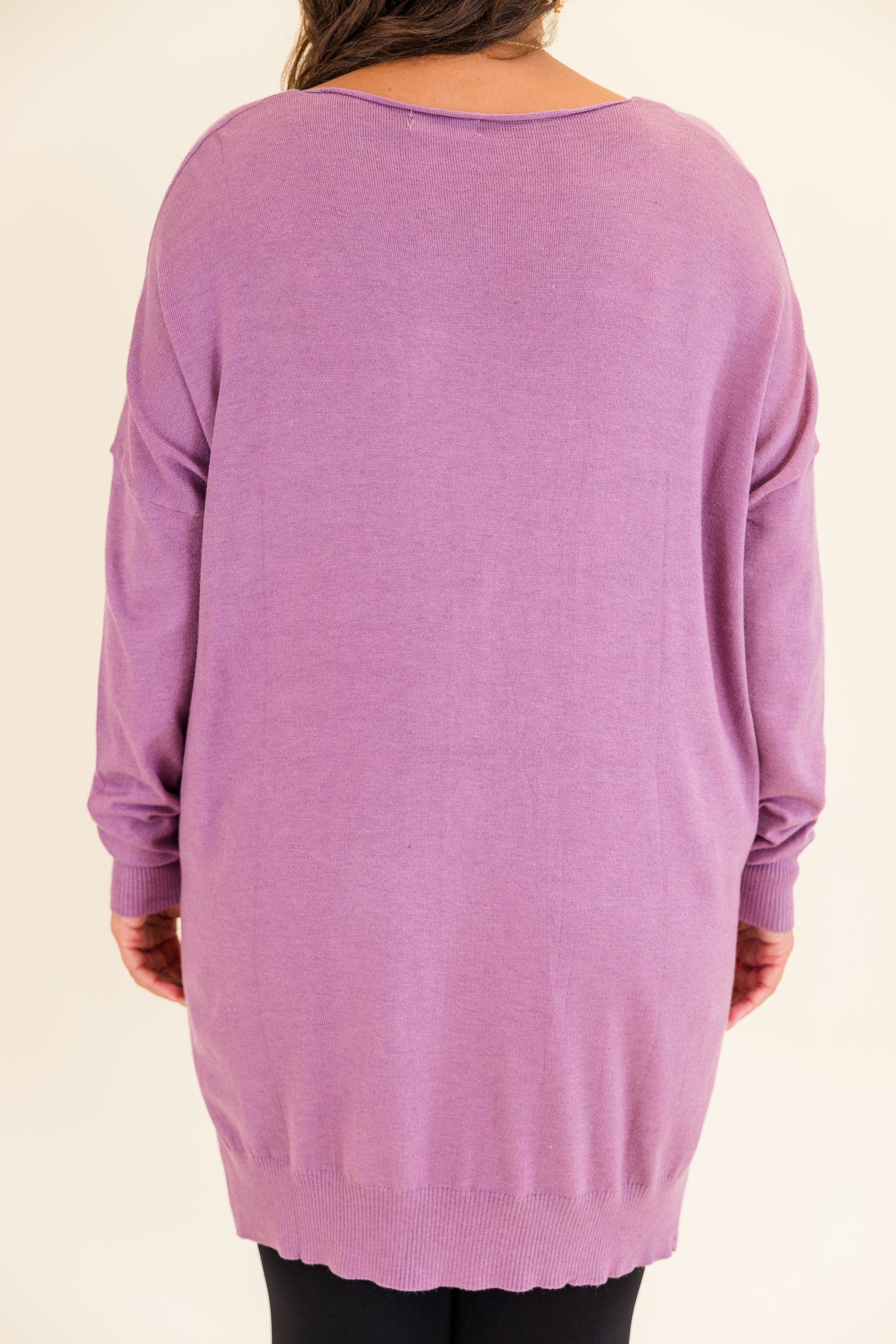 Miss Who I Was Sweater, Lilac Grey - Giverhouse