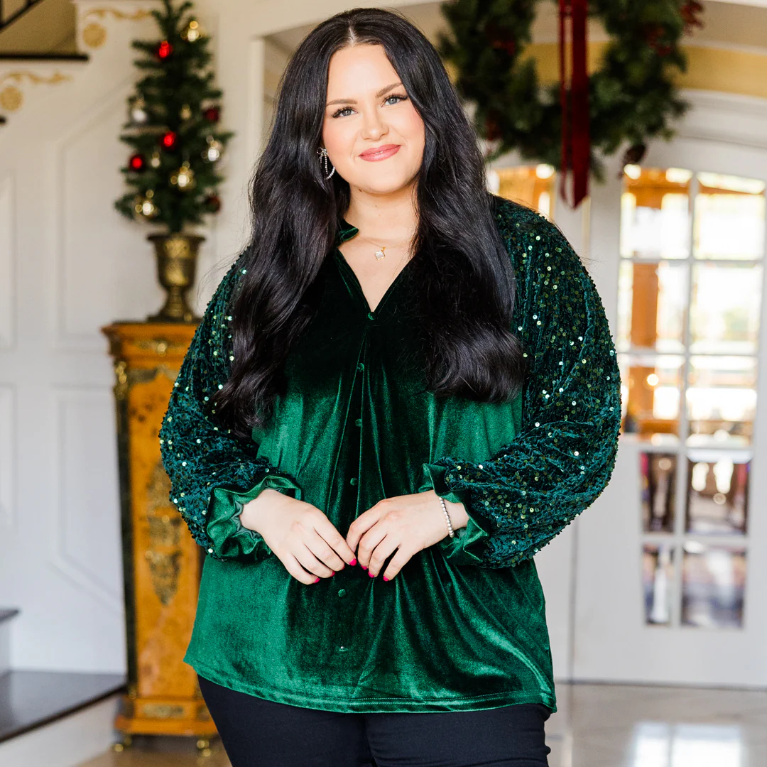 Nothing Even Matters Blouse, Green - Giverhouse