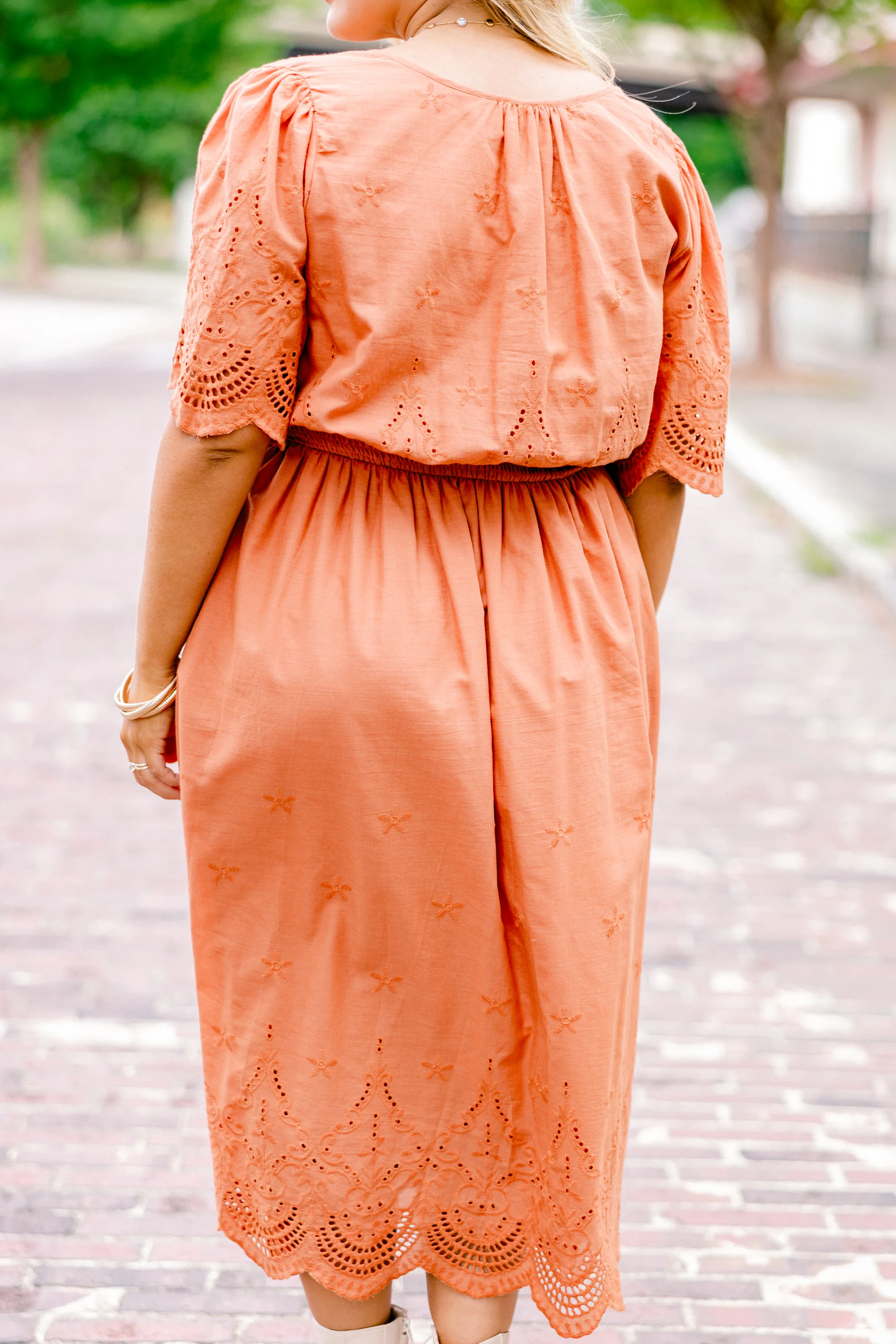 Try And Guess Dress, Orange - Giverhouse