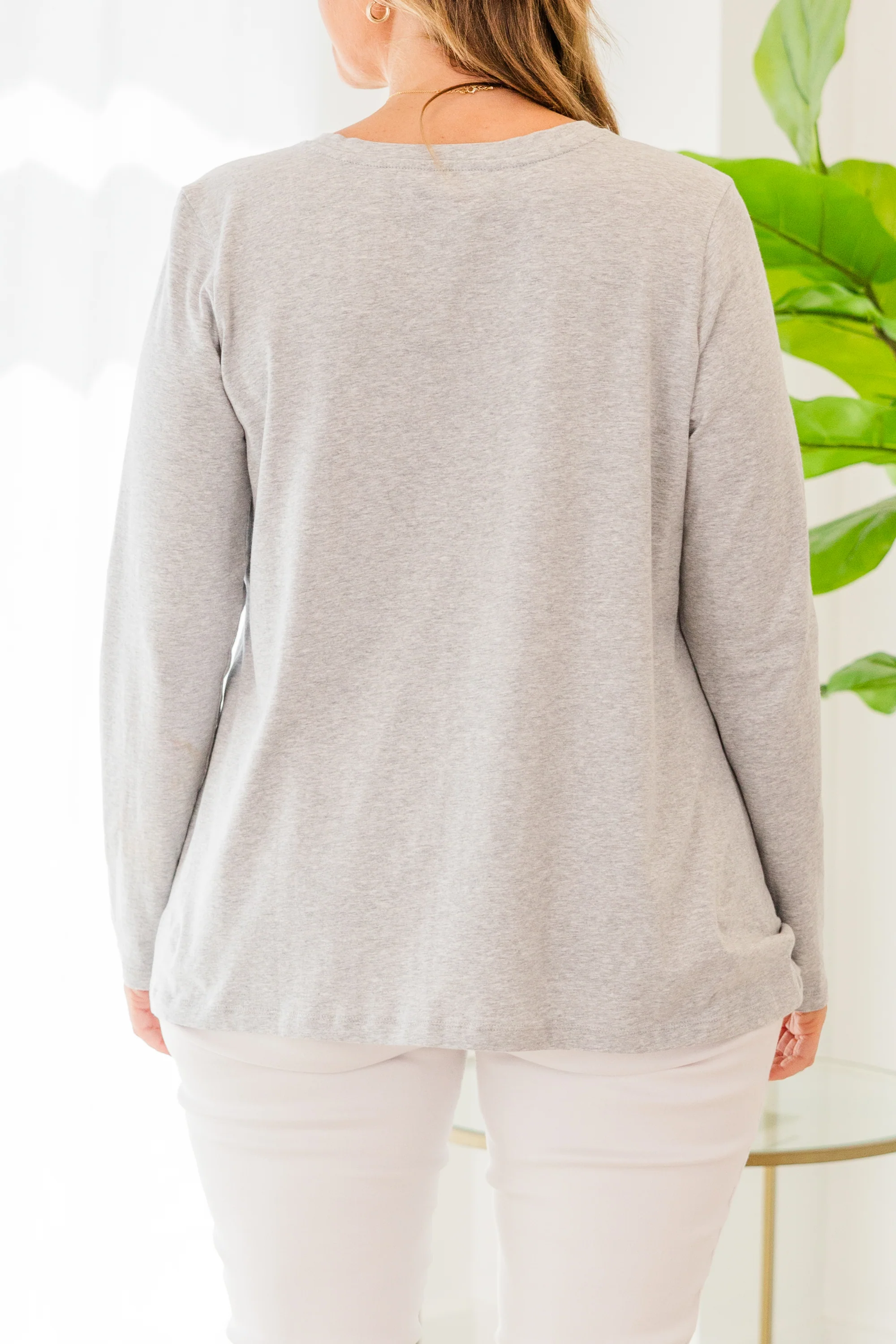 It's The Weekend Top, Heather Grey - Giverhouse