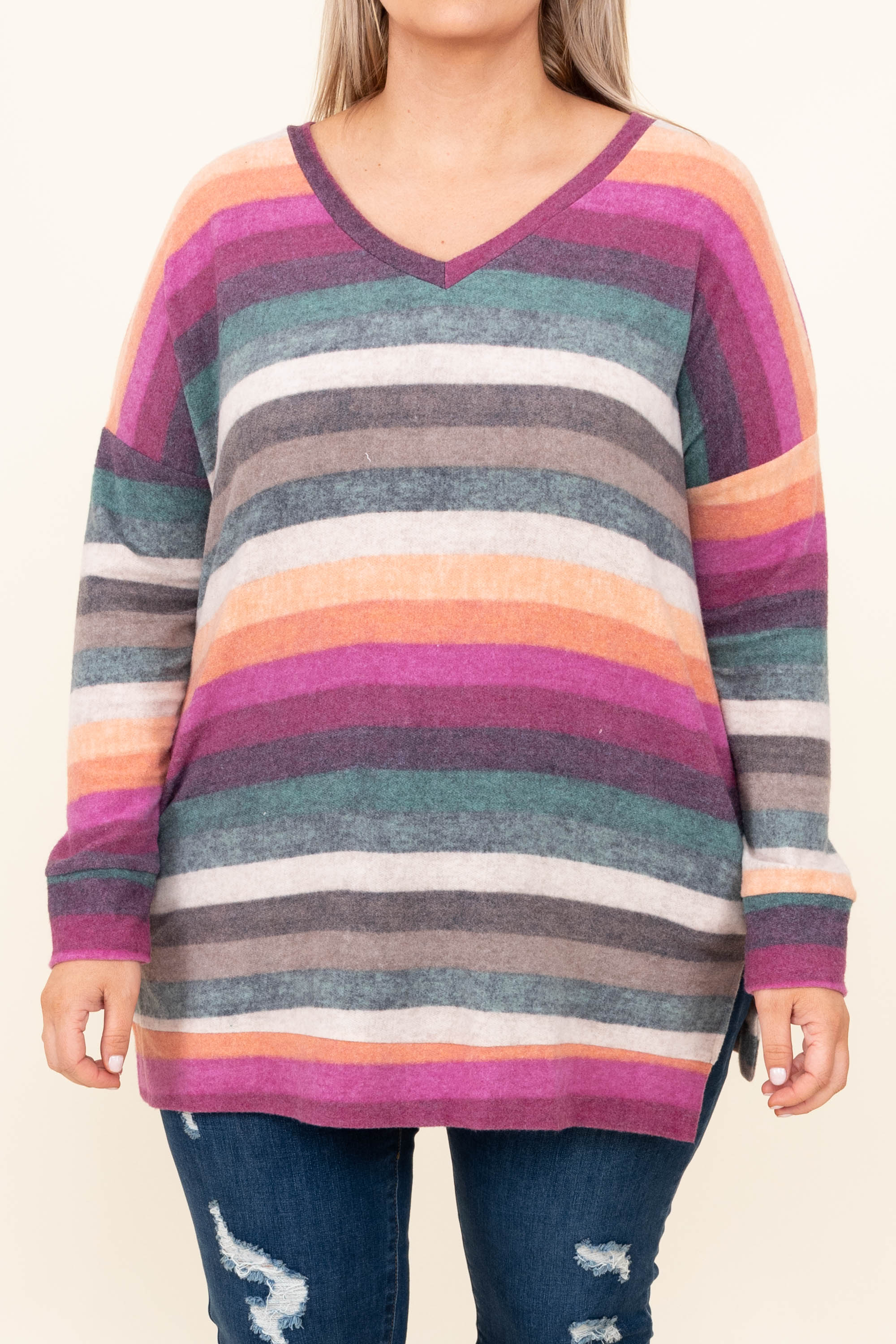 Movies And Cuddles Top, Magenta/ Jade - Giverhouse