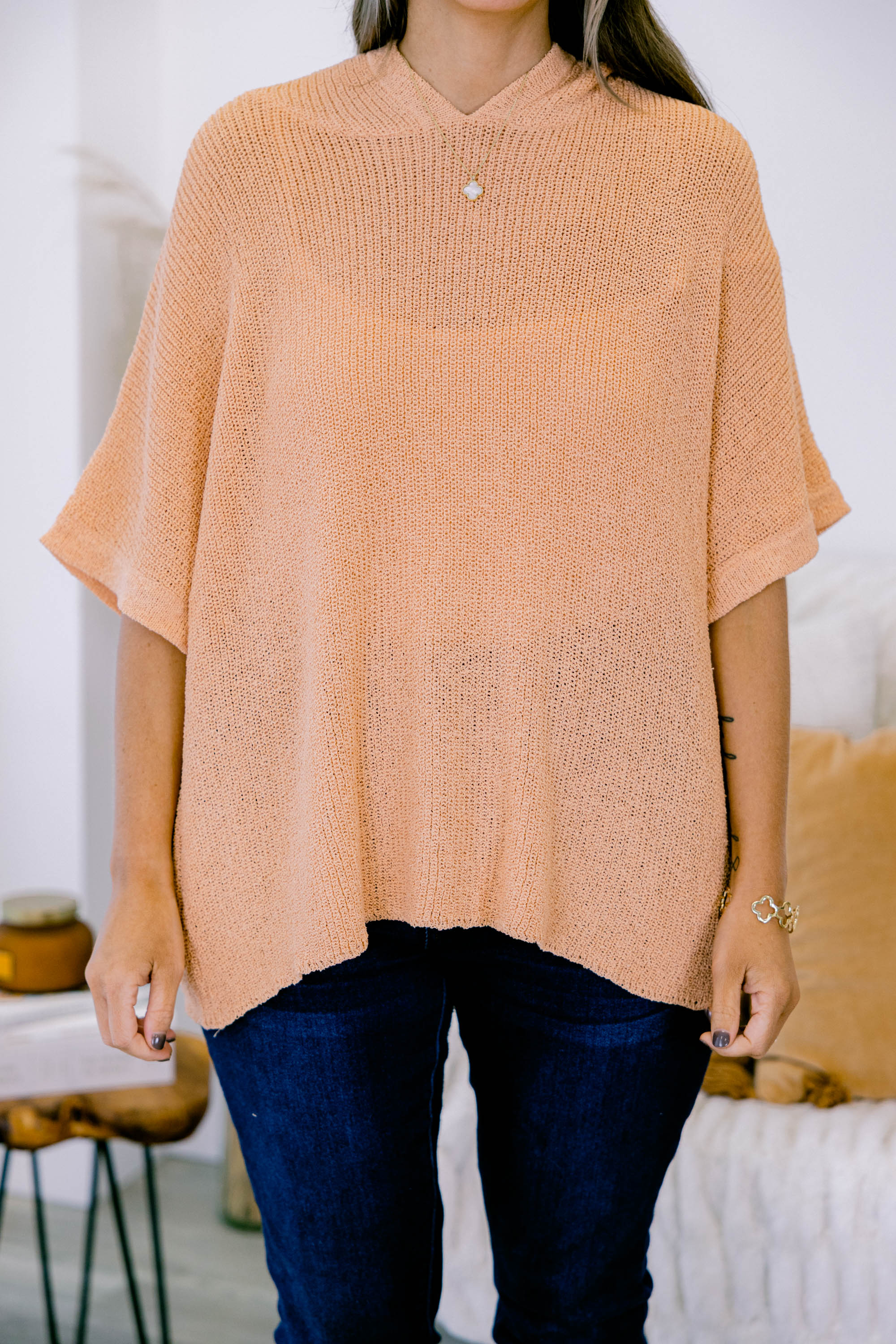 Back To The Tropics Sweater, Papaya - Giverhouse