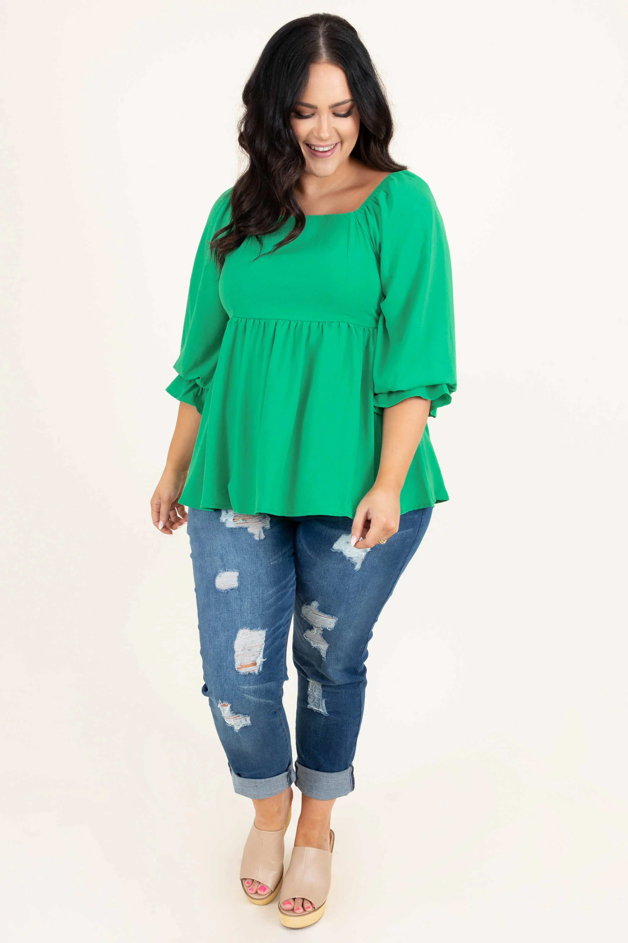 Create Opportunity Top, Green - Giverhouse