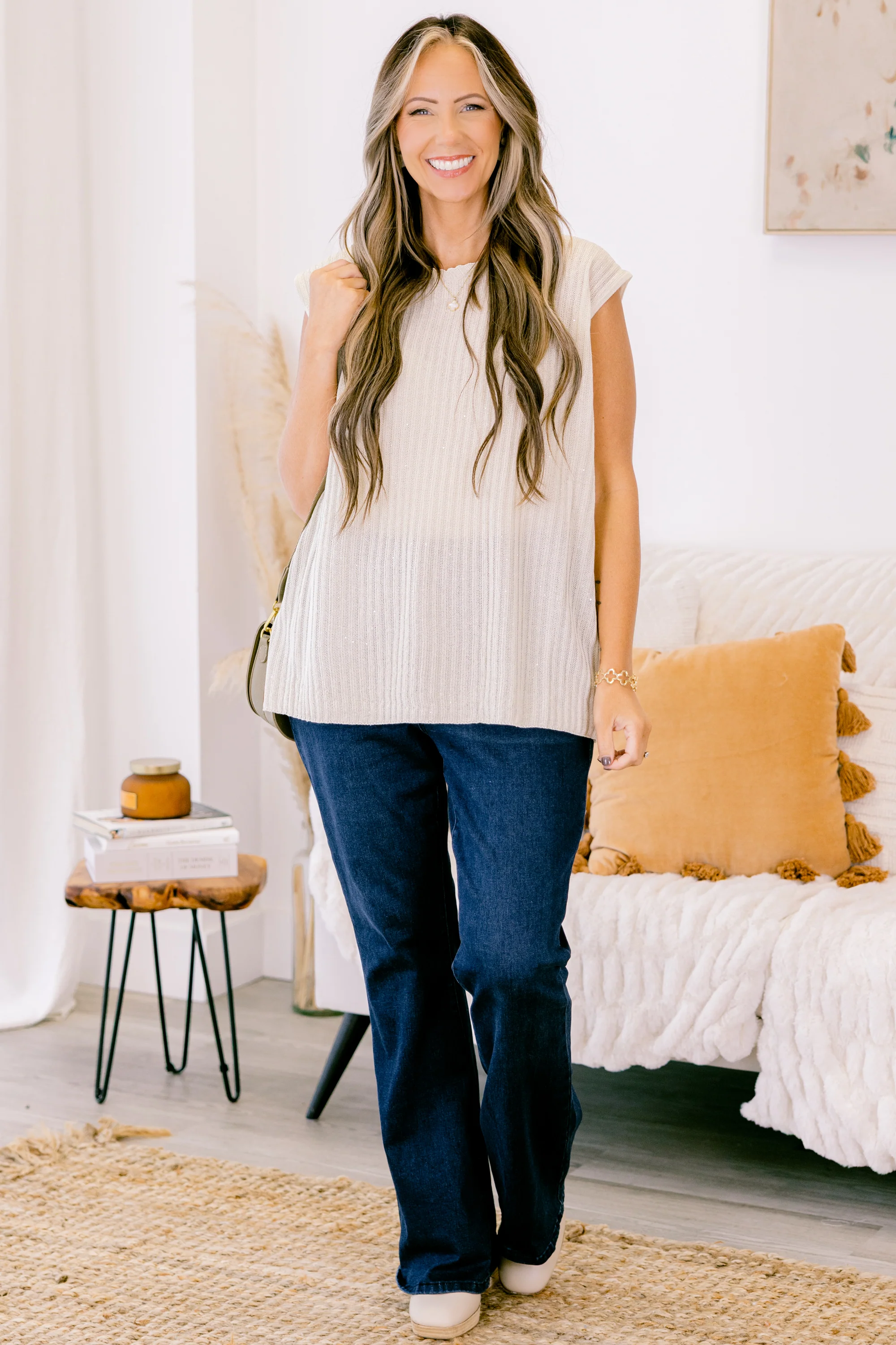 In Vacay Mode Top, Ivory - Giverhouse