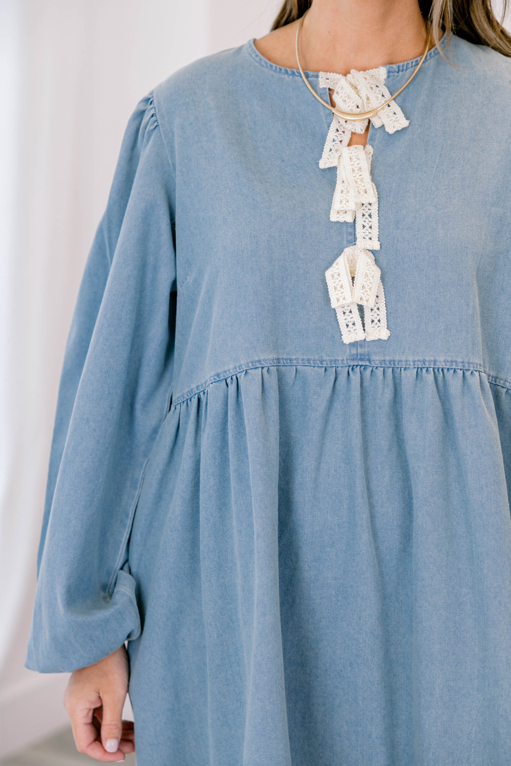 Need You Now Dress, Denim - Giverhouse
